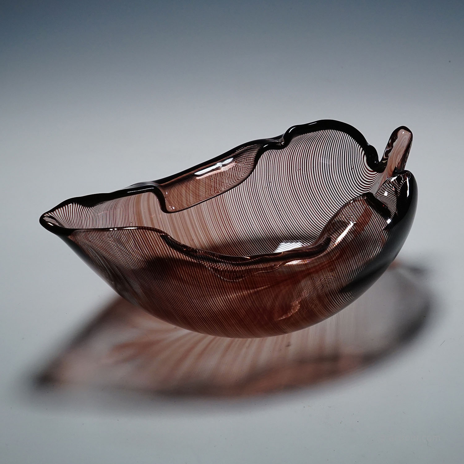 Vintage Tessuto Bowl by Tyra Lundgren for Venini, Murano
