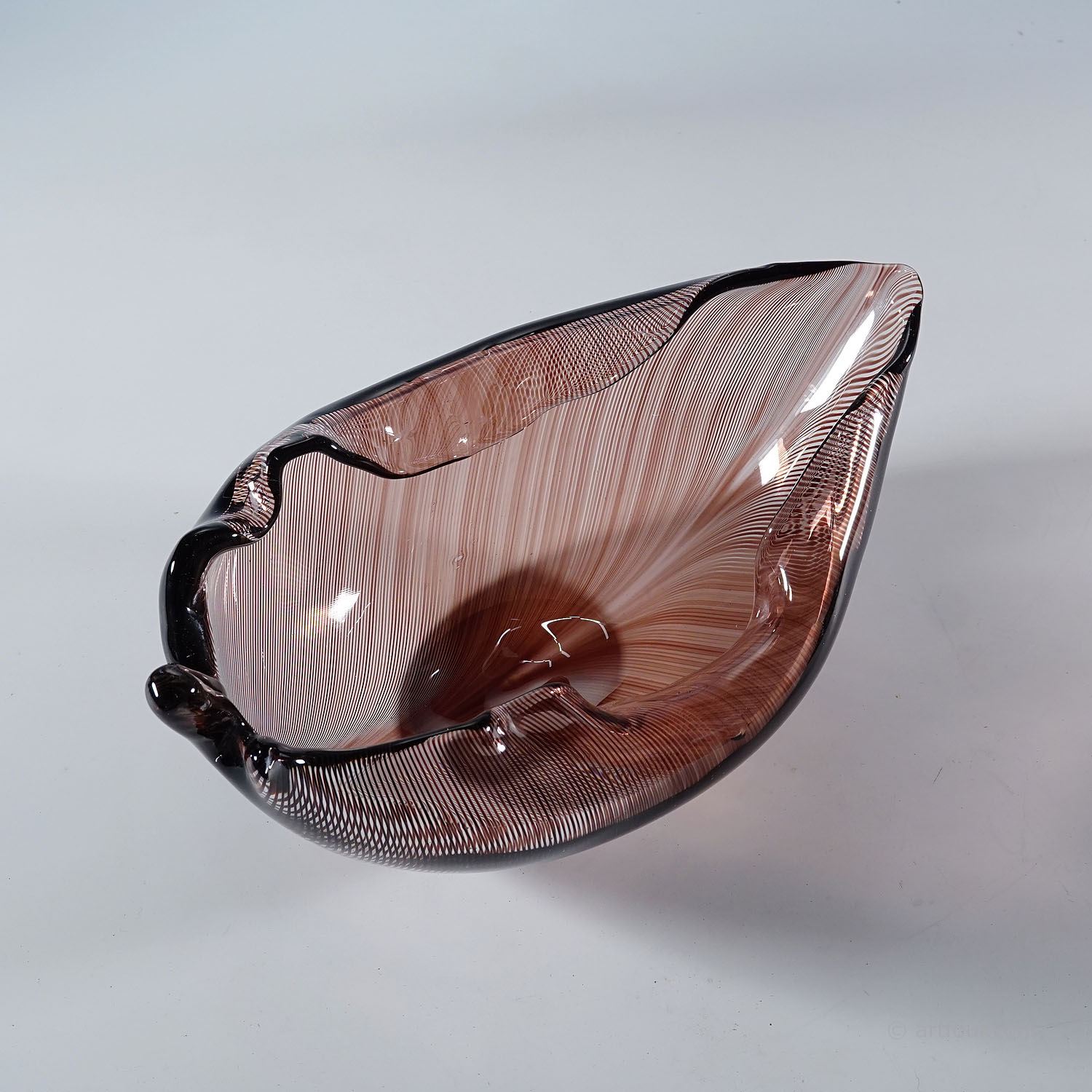 Vintage Tessuto Bowl by Tyra Lundgren for Venini, Murano