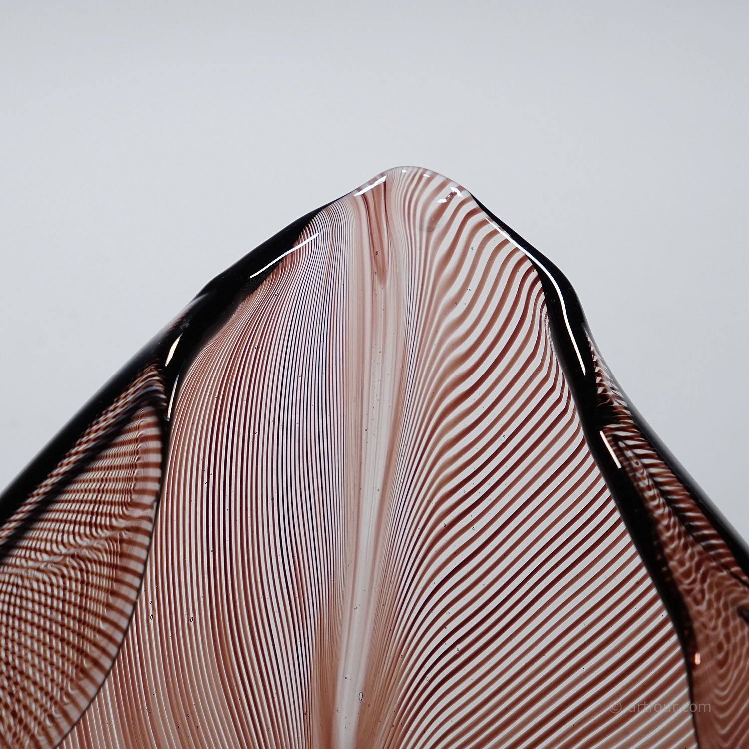 Vintage Tessuto Bowl by Tyra Lundgren for Venini, Murano