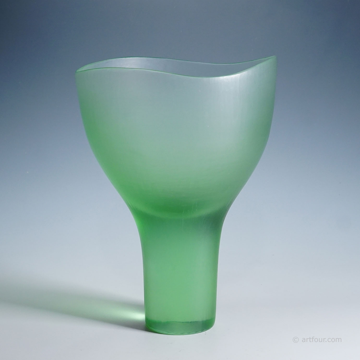Venini Art Glass Vase 'Batutto' by Tobia Scarpa, Murano 1960