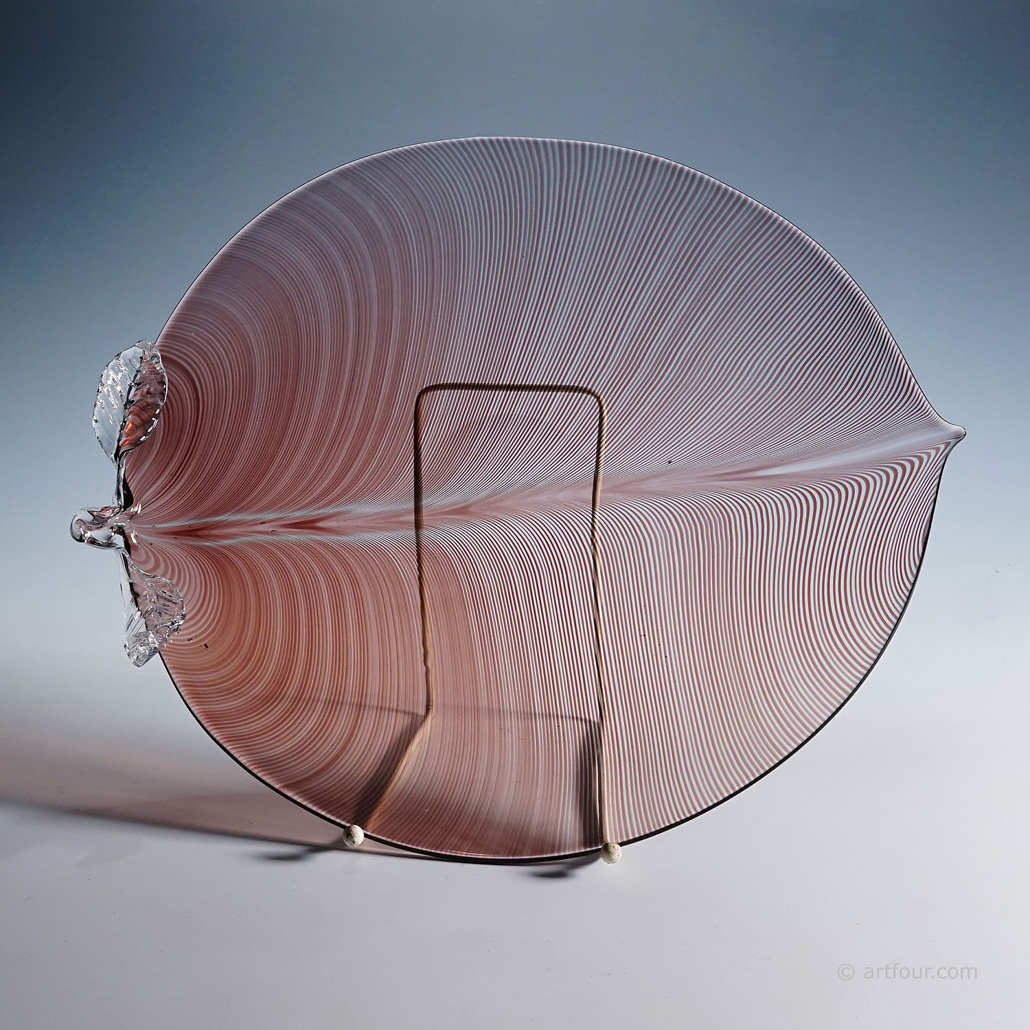 Vintage Tessuto Plate by Tyra Lundgren for Venini, Murano