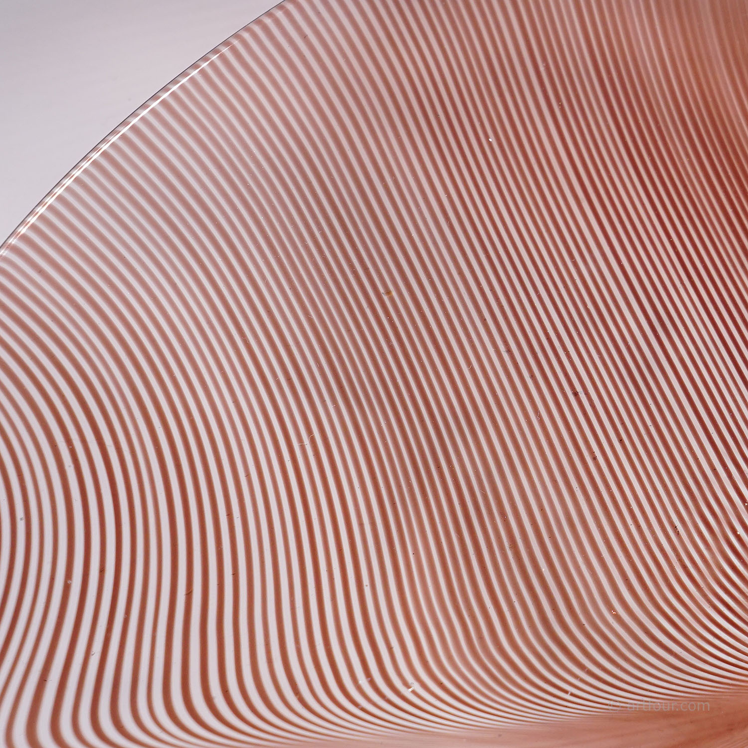 Vintage Tessuto Plate by Tyra Lundgren for Venini, Murano