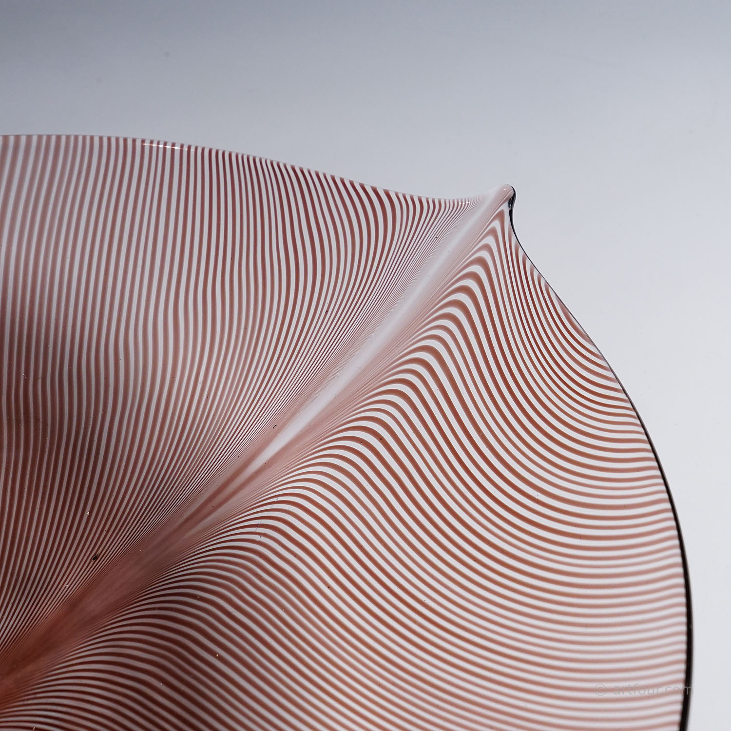 Vintage Tessuto Plate by Tyra Lundgren for Venini, Murano