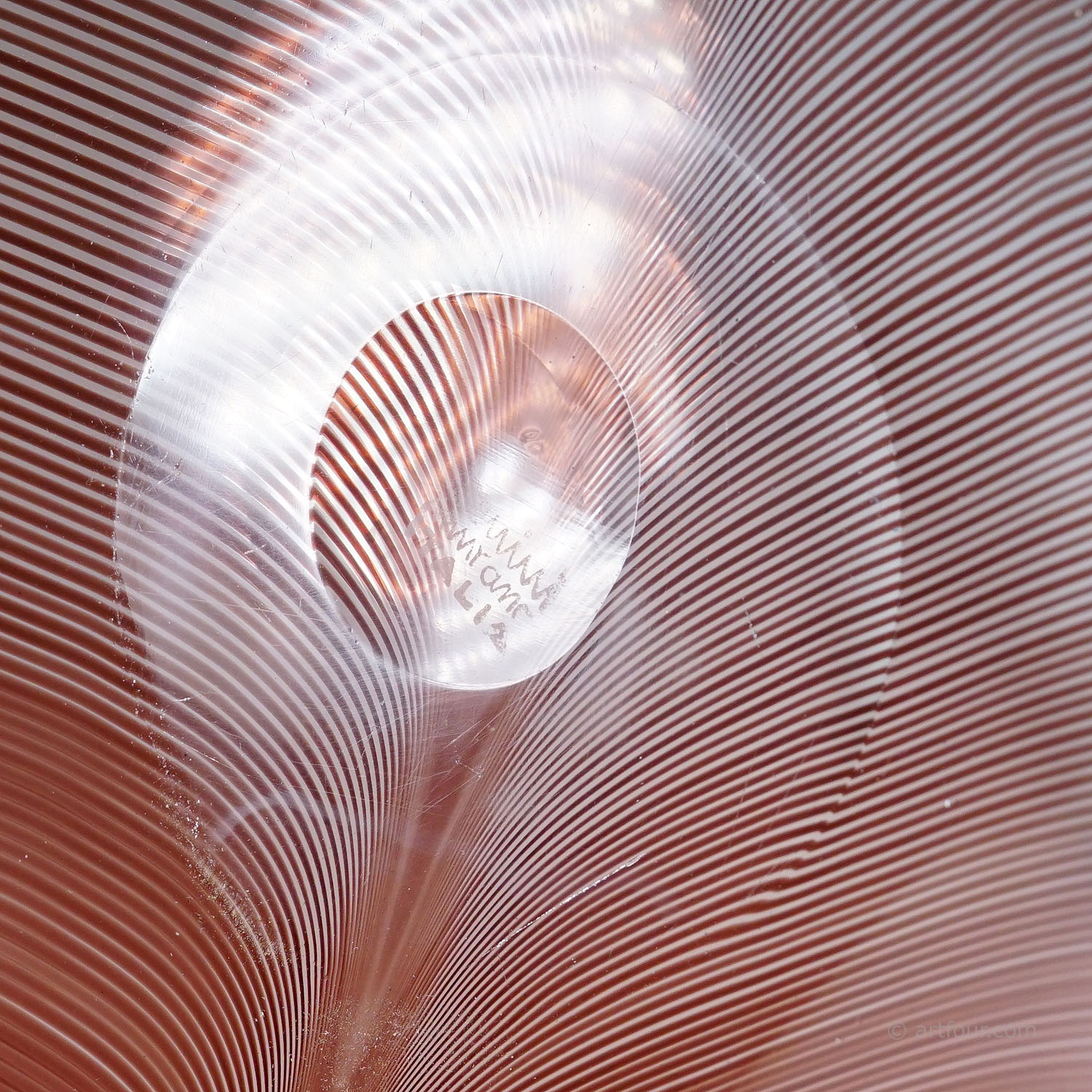 Vintage Tessuto Plate by Tyra Lundgren for Venini, Murano