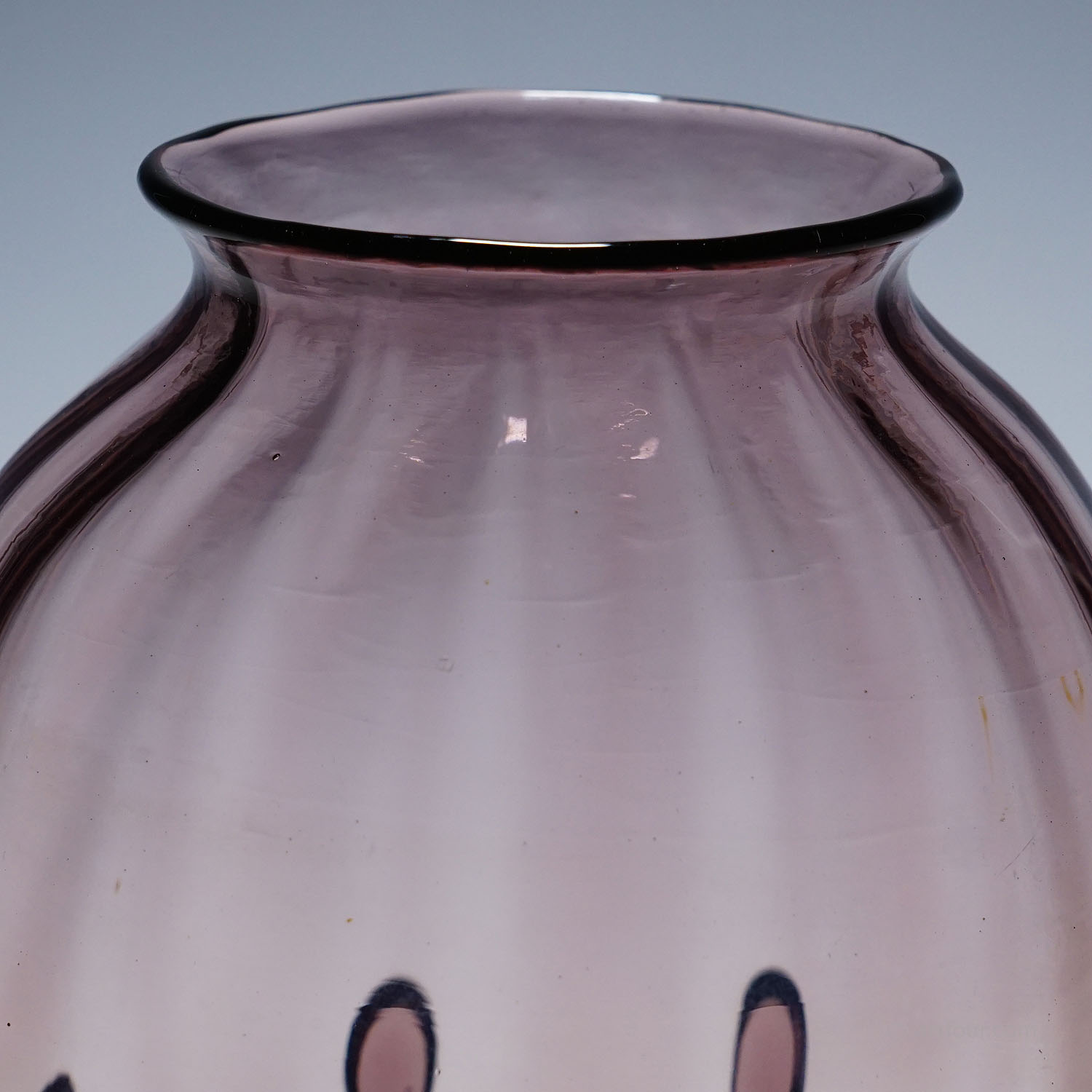 Vetro Soffiato Glass Vase by Vittorio Zecchin for Venini Murano 1924