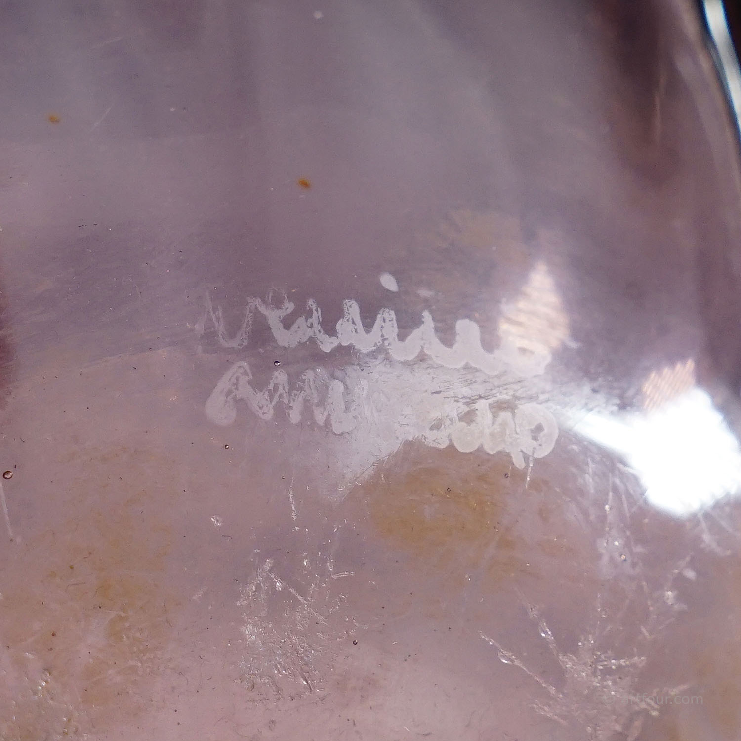 Vetro Soffiato Glass Vase by Vittorio Zecchin for Venini Murano 1924