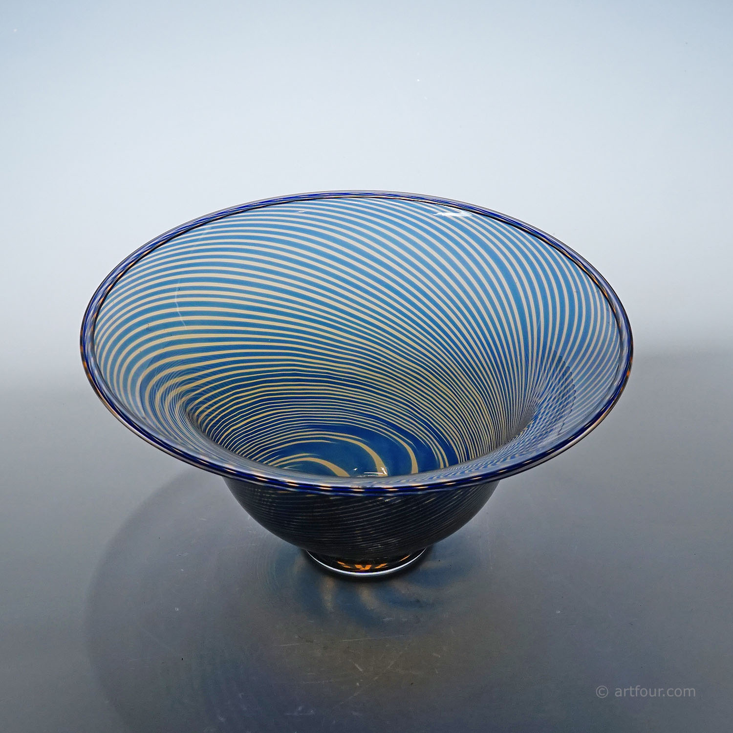 Vintage Slip Graal Bowl by Edward Hald for Orrefors, Sweden