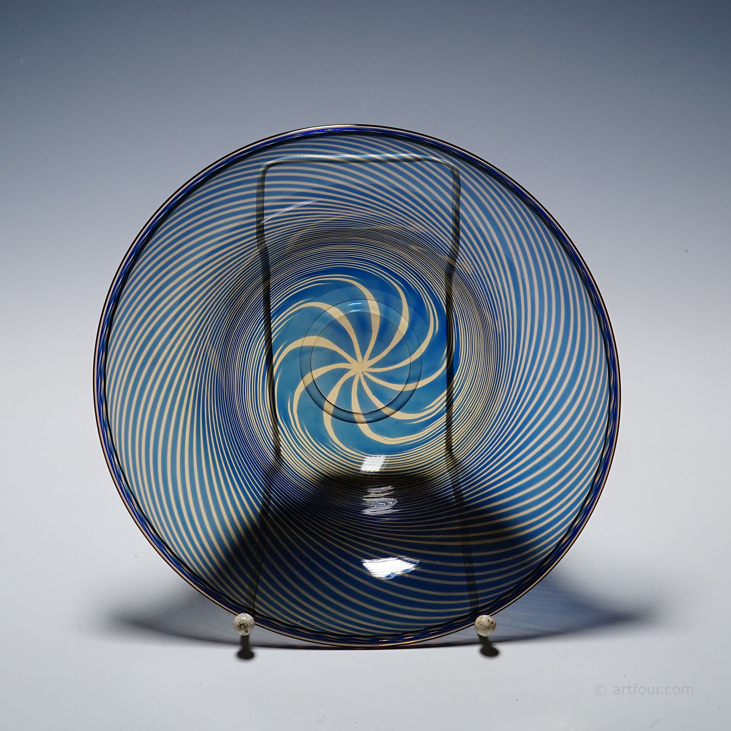 Vintage Slip Graal Bowl by Edward Hald for Orrefors, Sweden