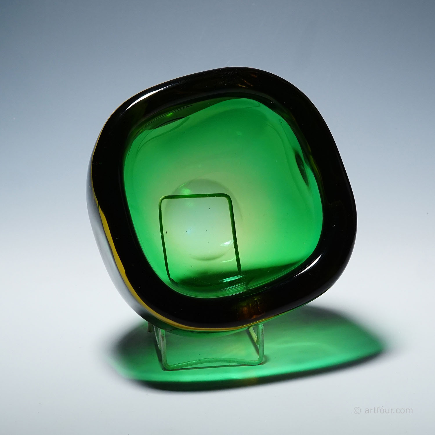 Vintage Art Glass Bowl by Seguso Murano 1960s