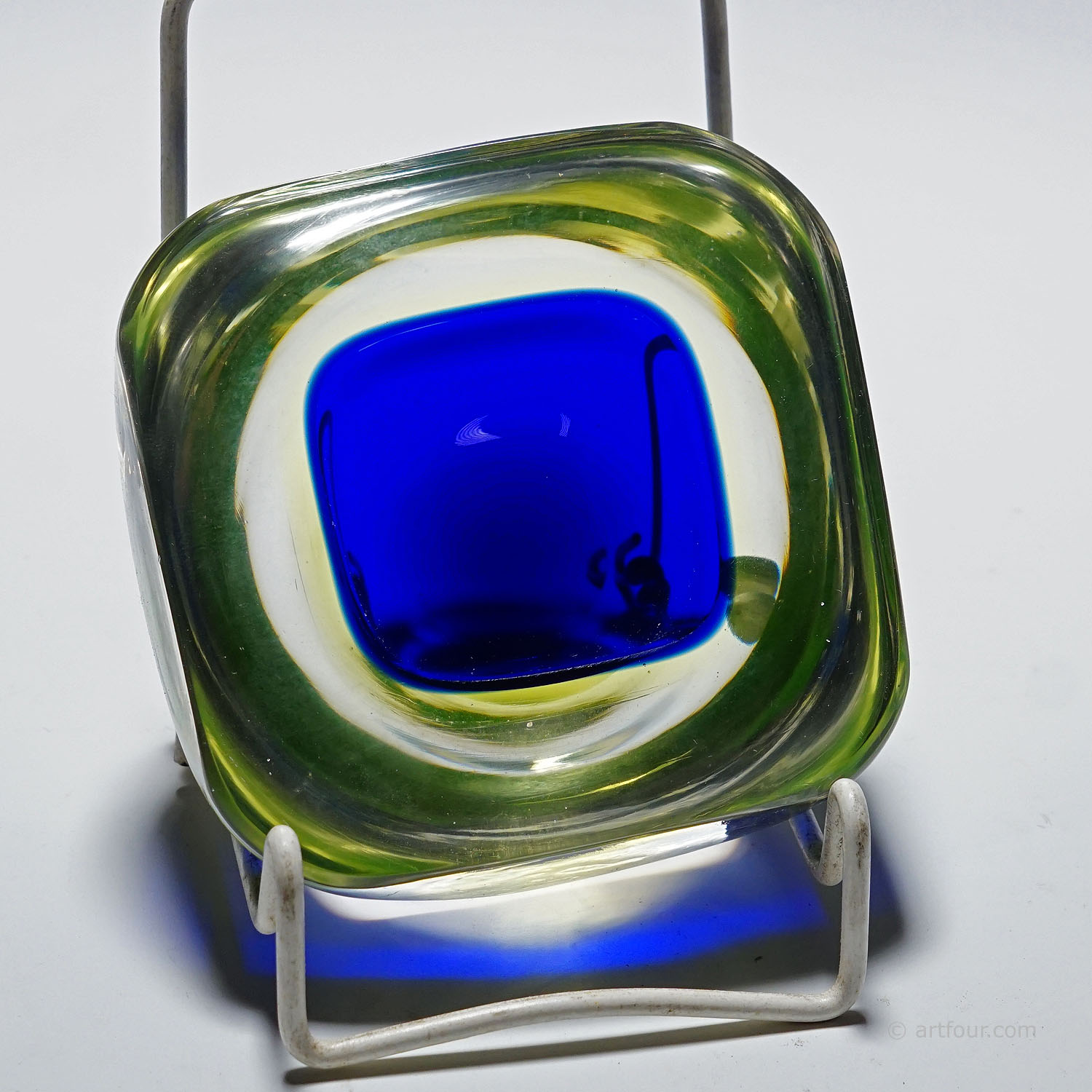 Vintage Art Glass Bowl by Flavio Poli for Seguso Vetri D'Arte 1950s