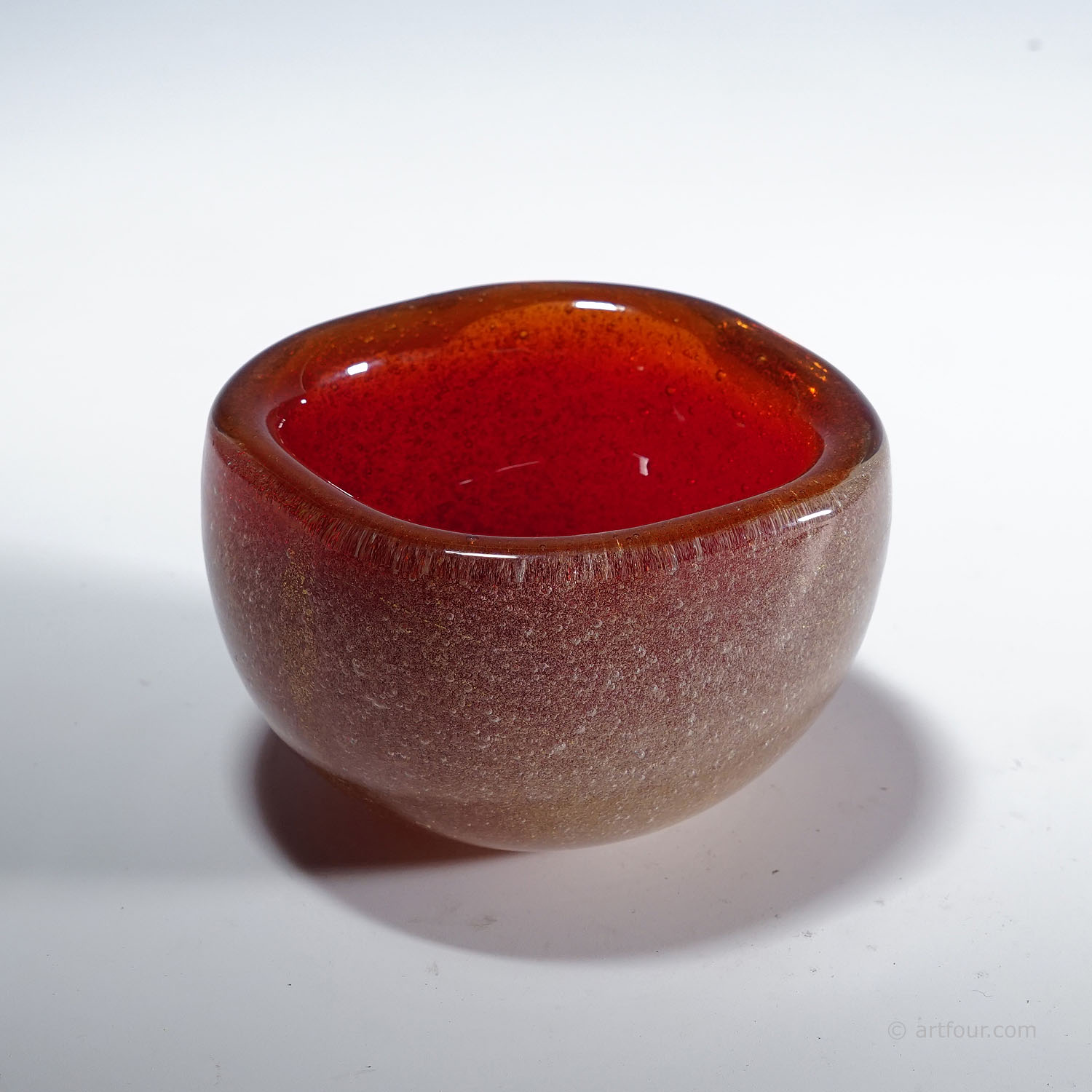 Vetro Sommerso Bowl by Carlo Scarpa for Venini Murano ca. 1930s