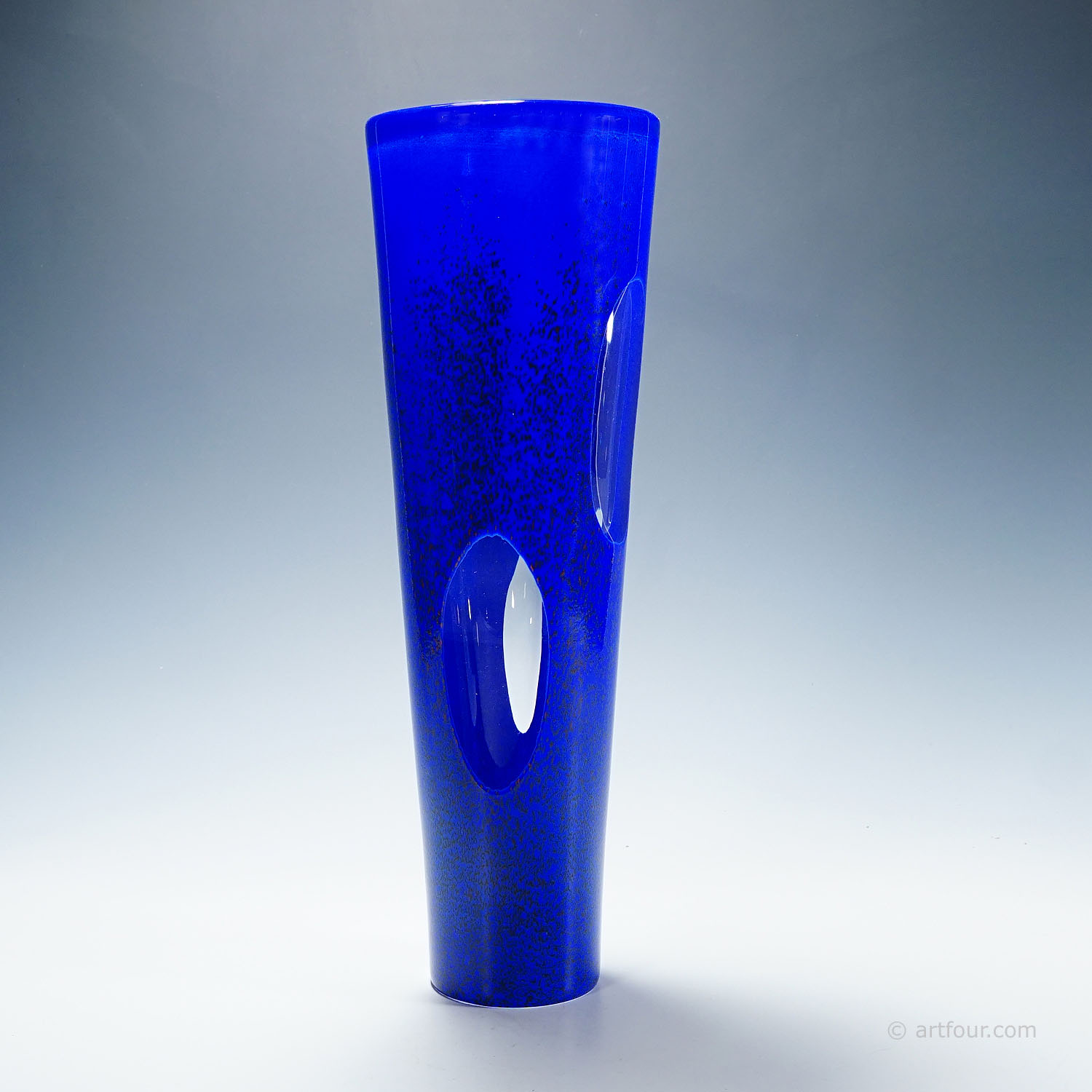 Vintage Unique Art Glass Vase by Goeran Waerff for Kosta