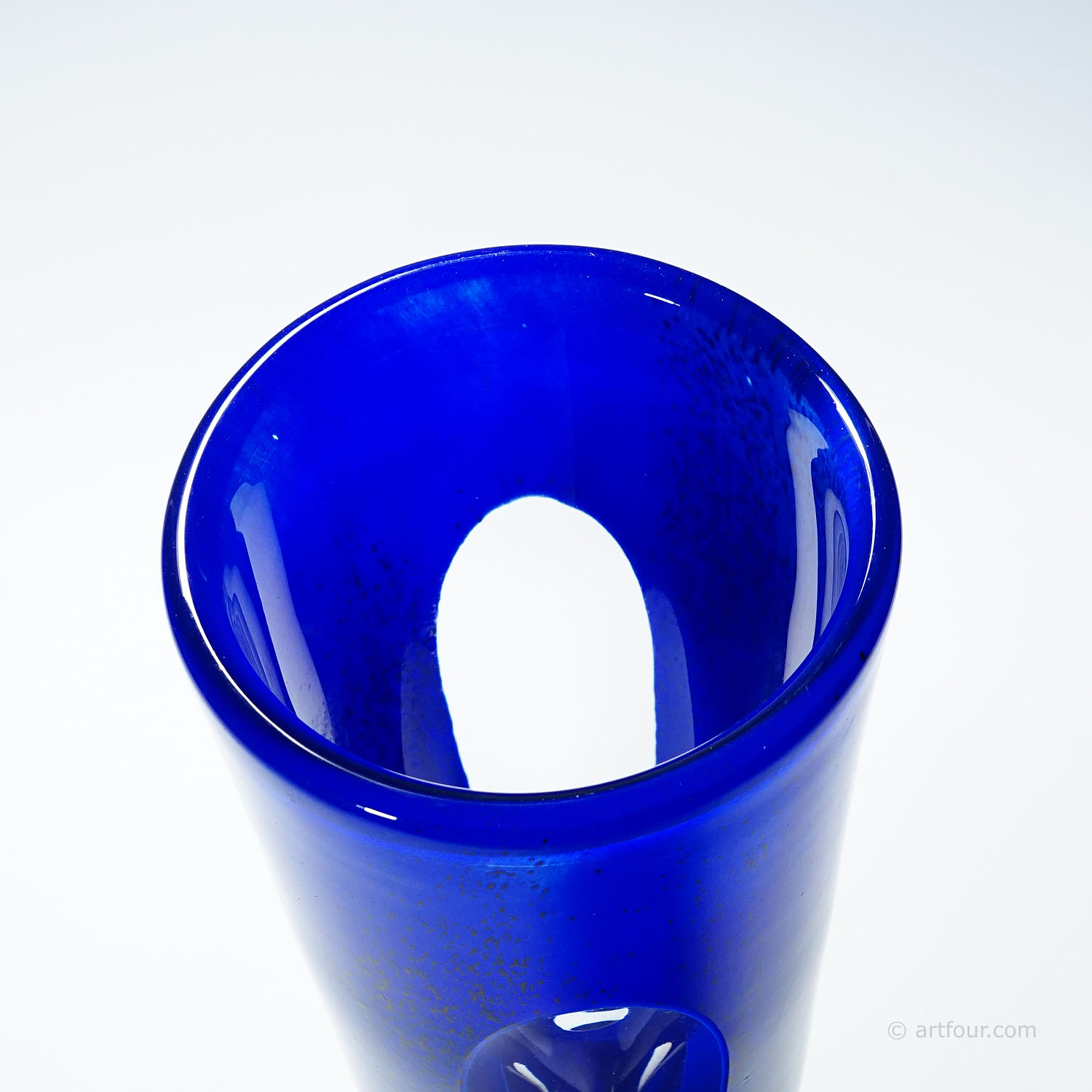 Vintage Unique Art Glass Vase by Goeran Waerff for Kosta