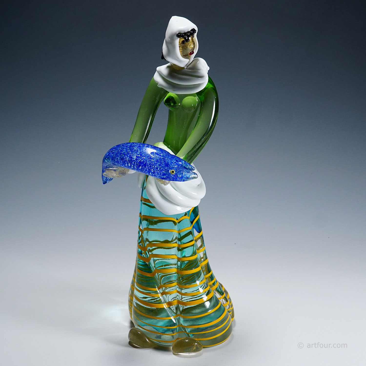 Vintage Murano Glass Sculptures by Anzolo Fuga for A.Ve.M.1950s