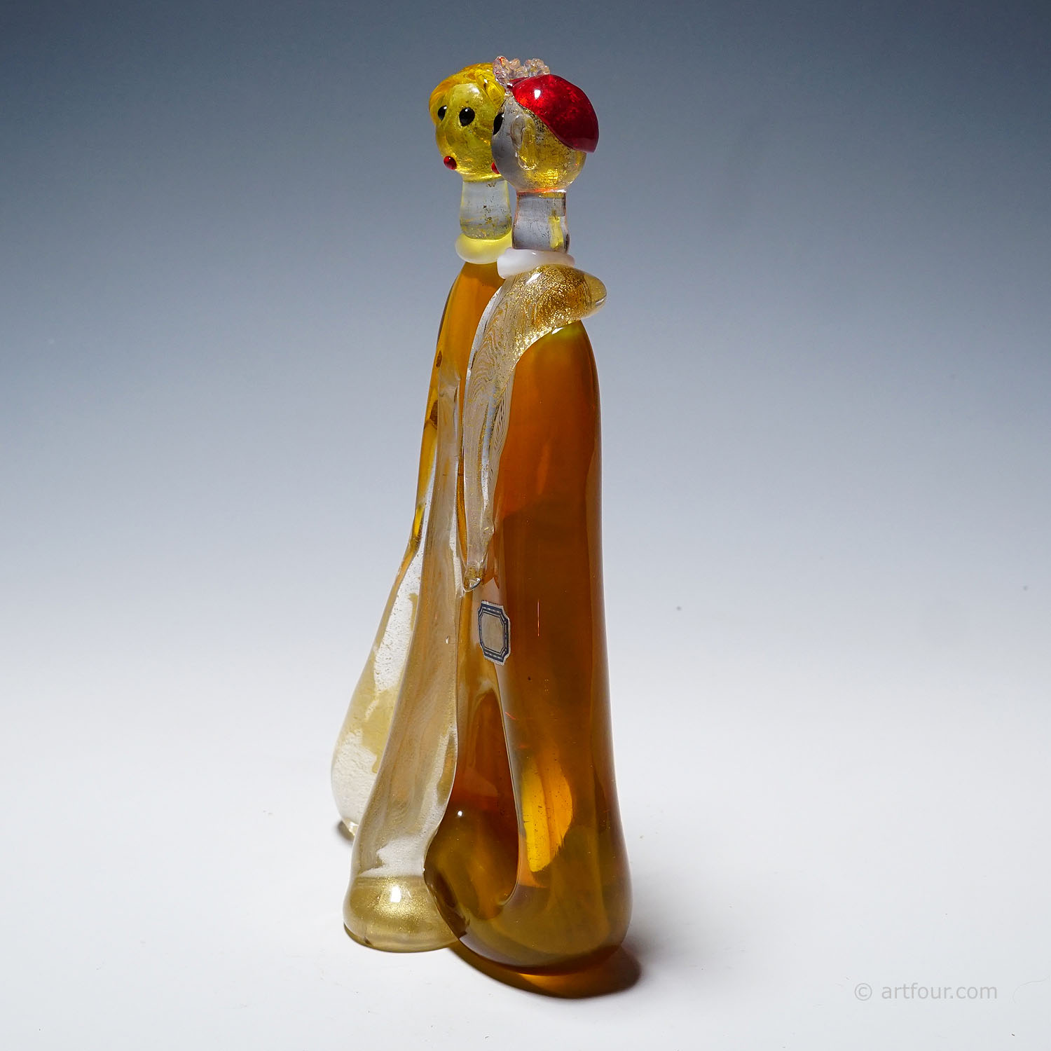 Vintage Murano Glass Sculpture by Anzolo Fuga for A.Ve.M. 1950s