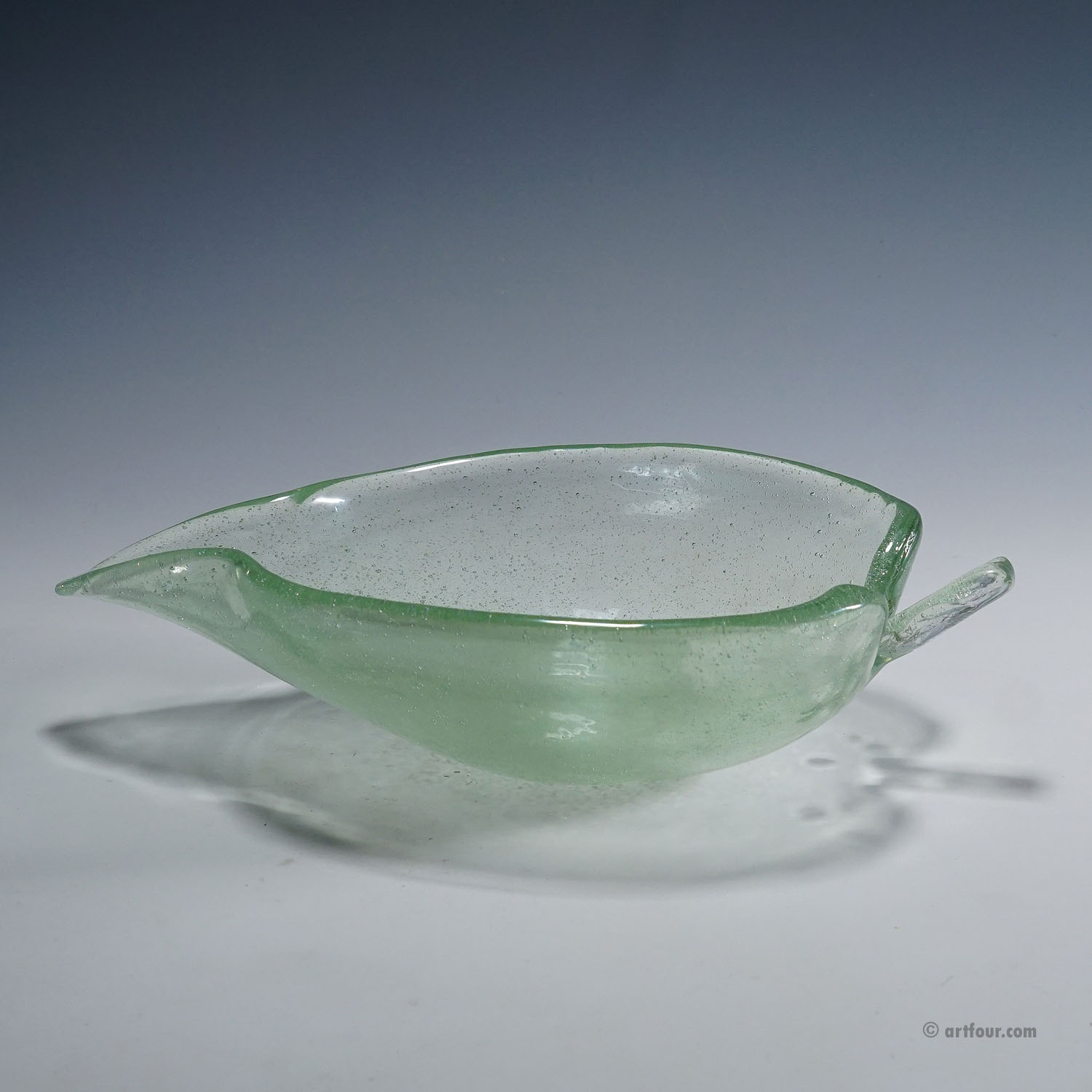 A Rare Art Glass bowl by Tyra Lundgren for Venini, Murano 1937