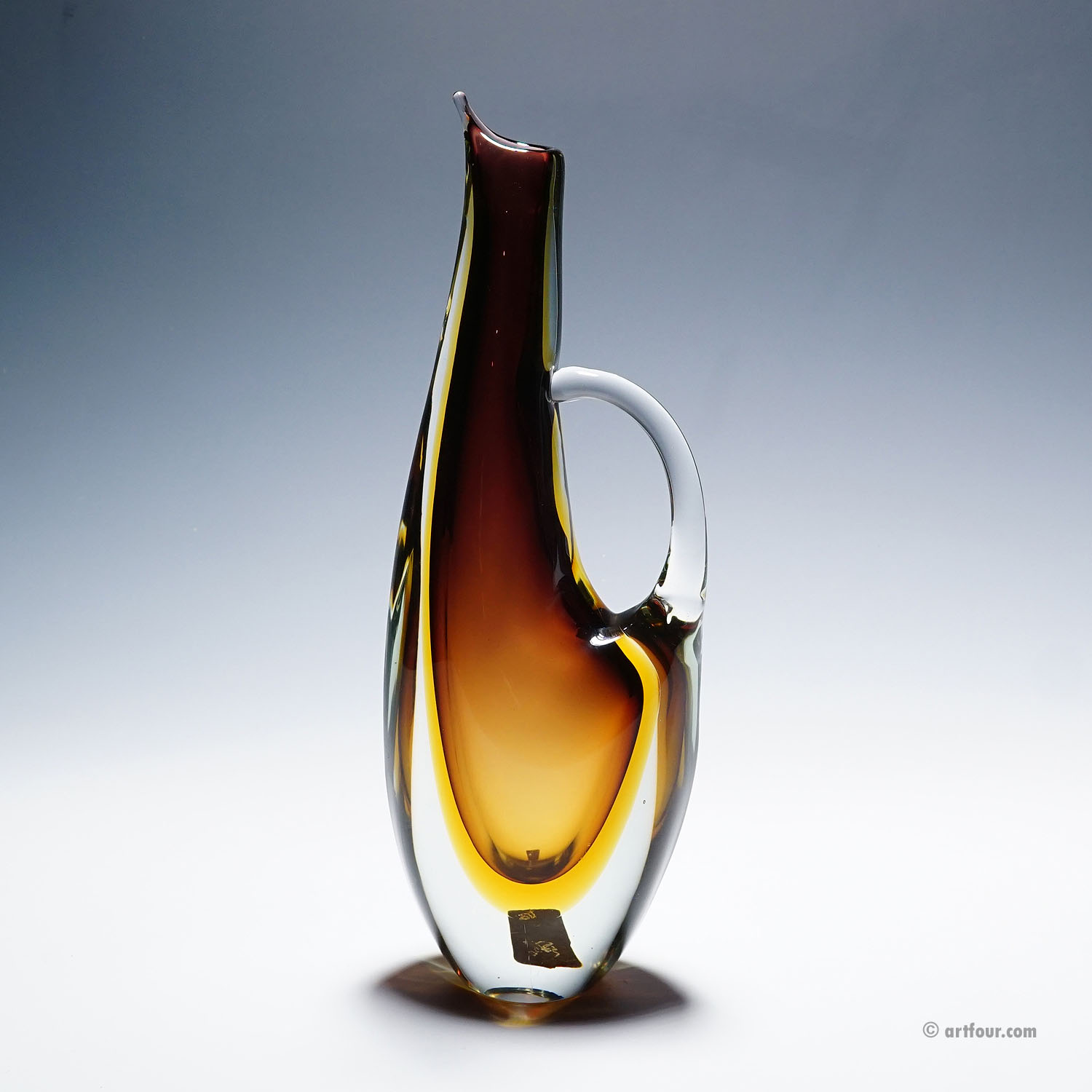 Vintage Murano Sommerso Glass Jug by Arte Nuova 1950s