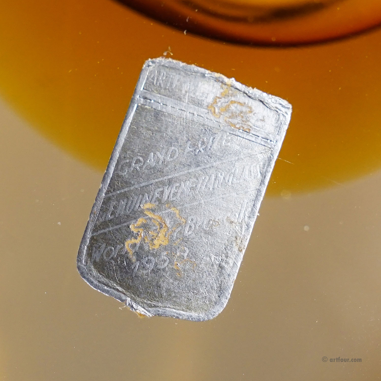 Vintage Murano Sommerso Glass Jug by Arte Nuova 1950s