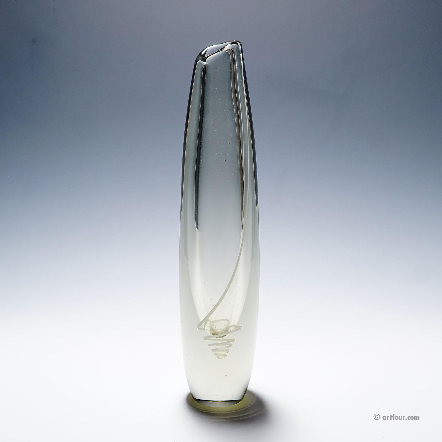 Art Glass Vase Serpente by Gunnel Nyman for Nuutajarvi Notsio