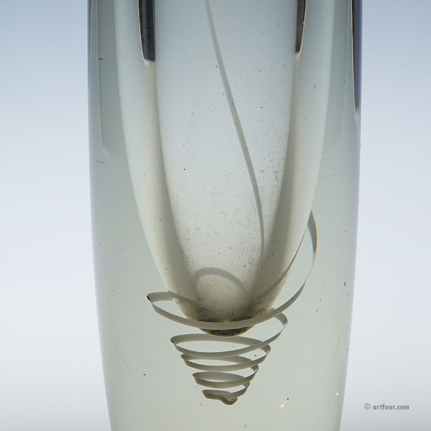 Art Glass Vase Serpente by Gunnel Nyman for Nuutajarvi Notsio