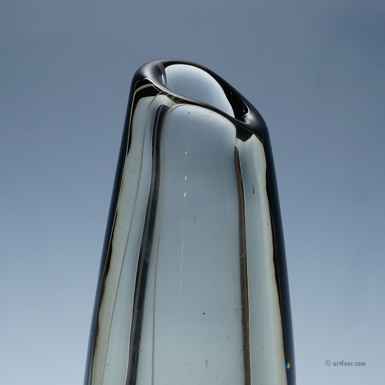 Art Glass Vase Serpente by Gunnel Nyman for Nuutajarvi Notsio