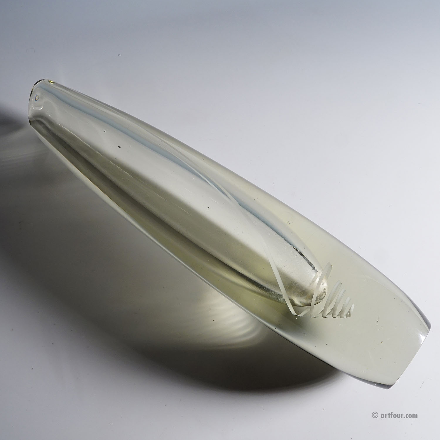 Art Glass Vase Serpente by Gunnel Nyman for Nuutajarvi Notsio