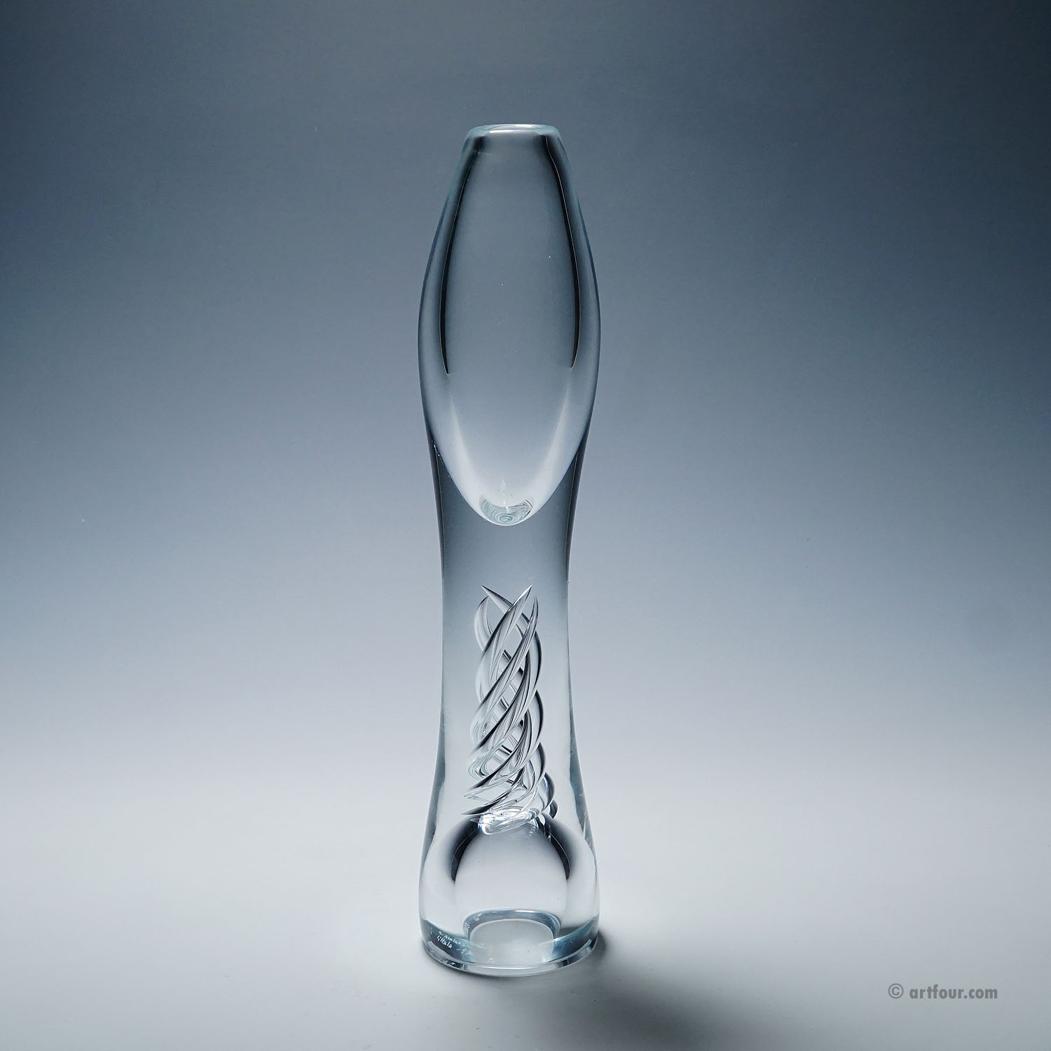 Vintage Art Glass Vase 'Twist' by Kari Alakoski for Iittala