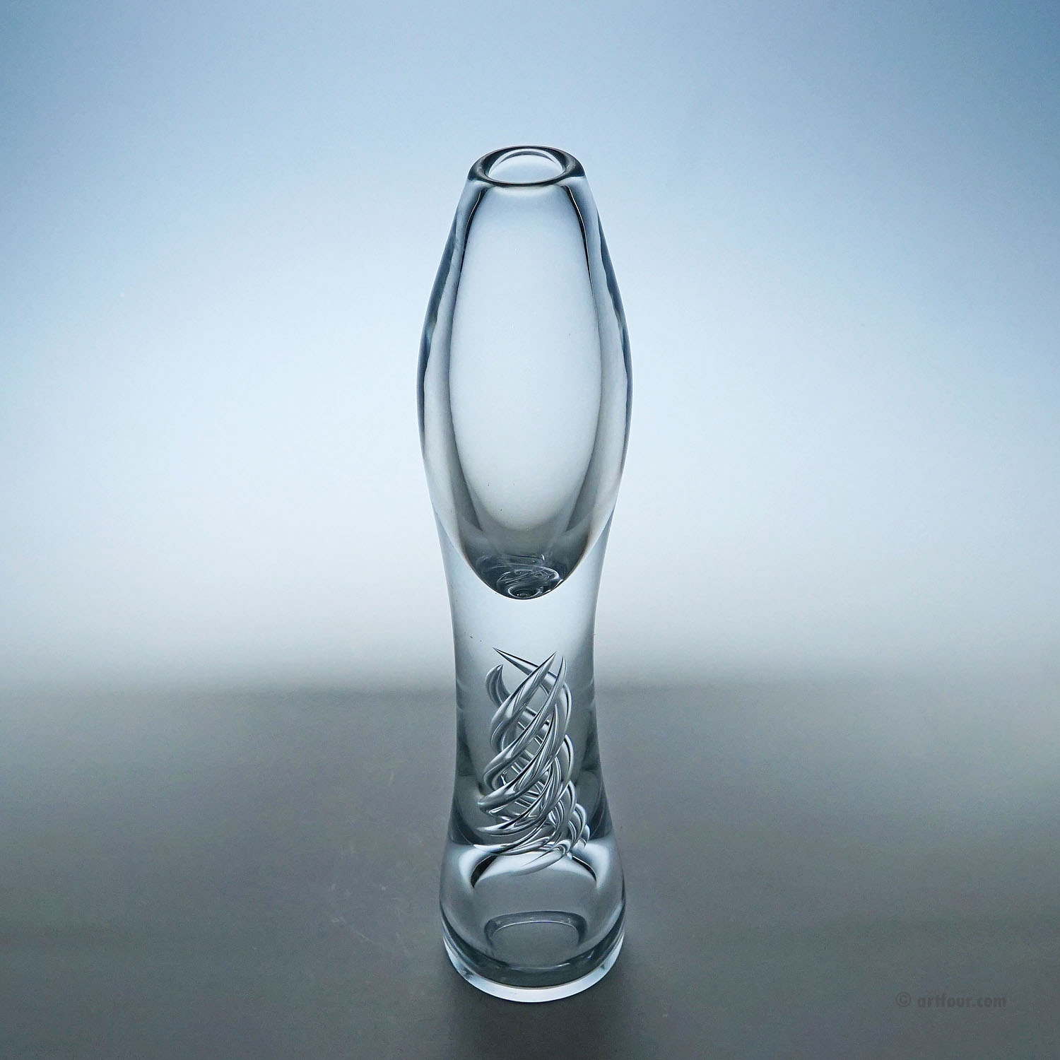 Vintage Art Glass Vase 'Twist' by Kari Alakoski for Iittala