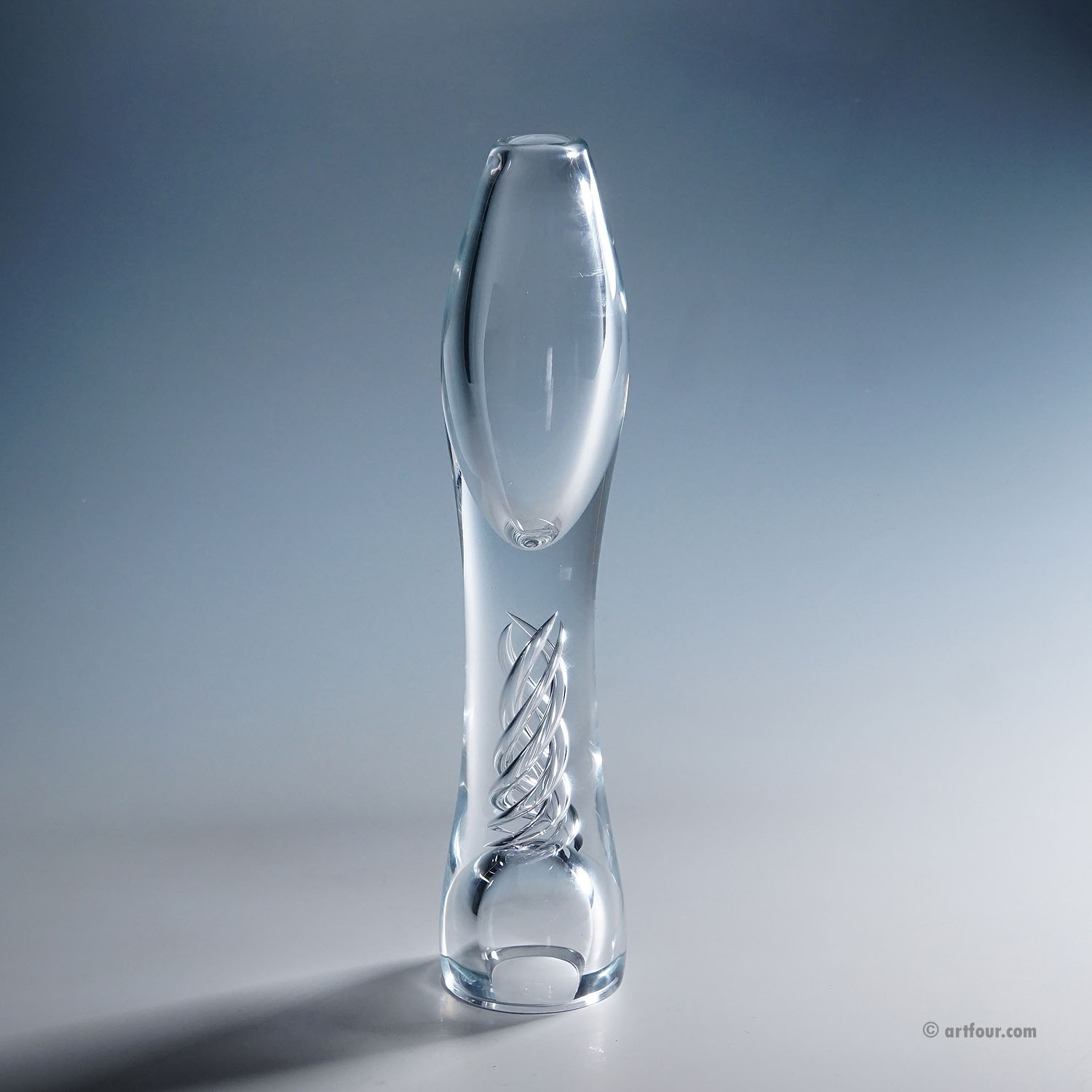 Vintage Art Glass Vase 'Twist' by Kari Alakoski for Iittala