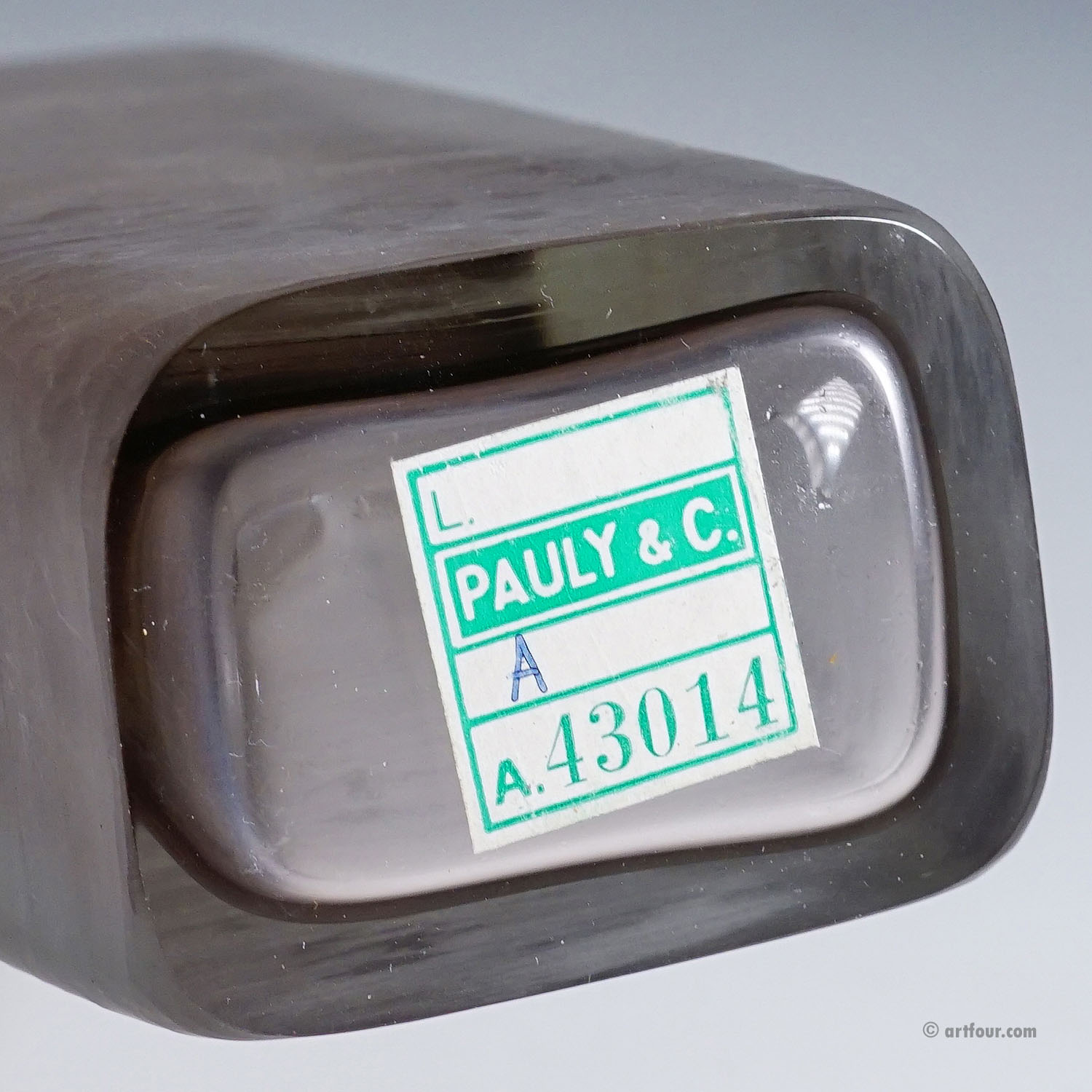 Napoleone Martinuzzi for Alfredo Barbini Art Glass Vase 1962