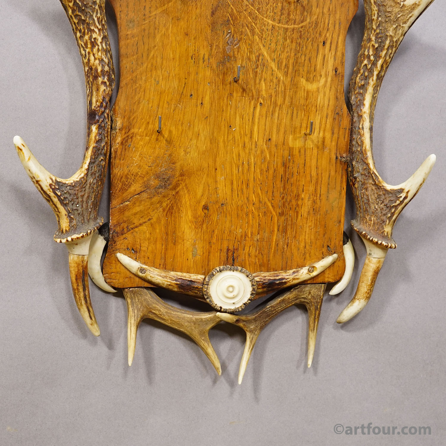 Antique Black Forest Antler Key Rack, Germany ca. 1930s