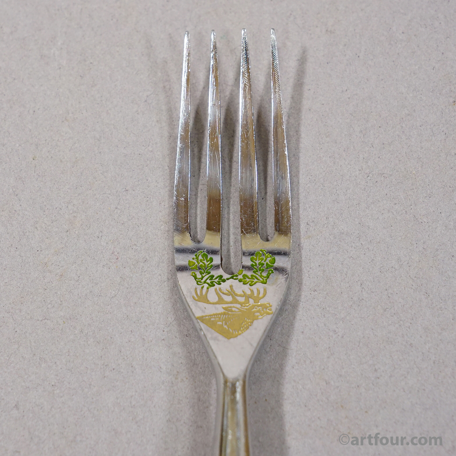 Vintage Stainless Steel and Horn Cutlery Set 'Othello' by Anton Wingen, 1950s