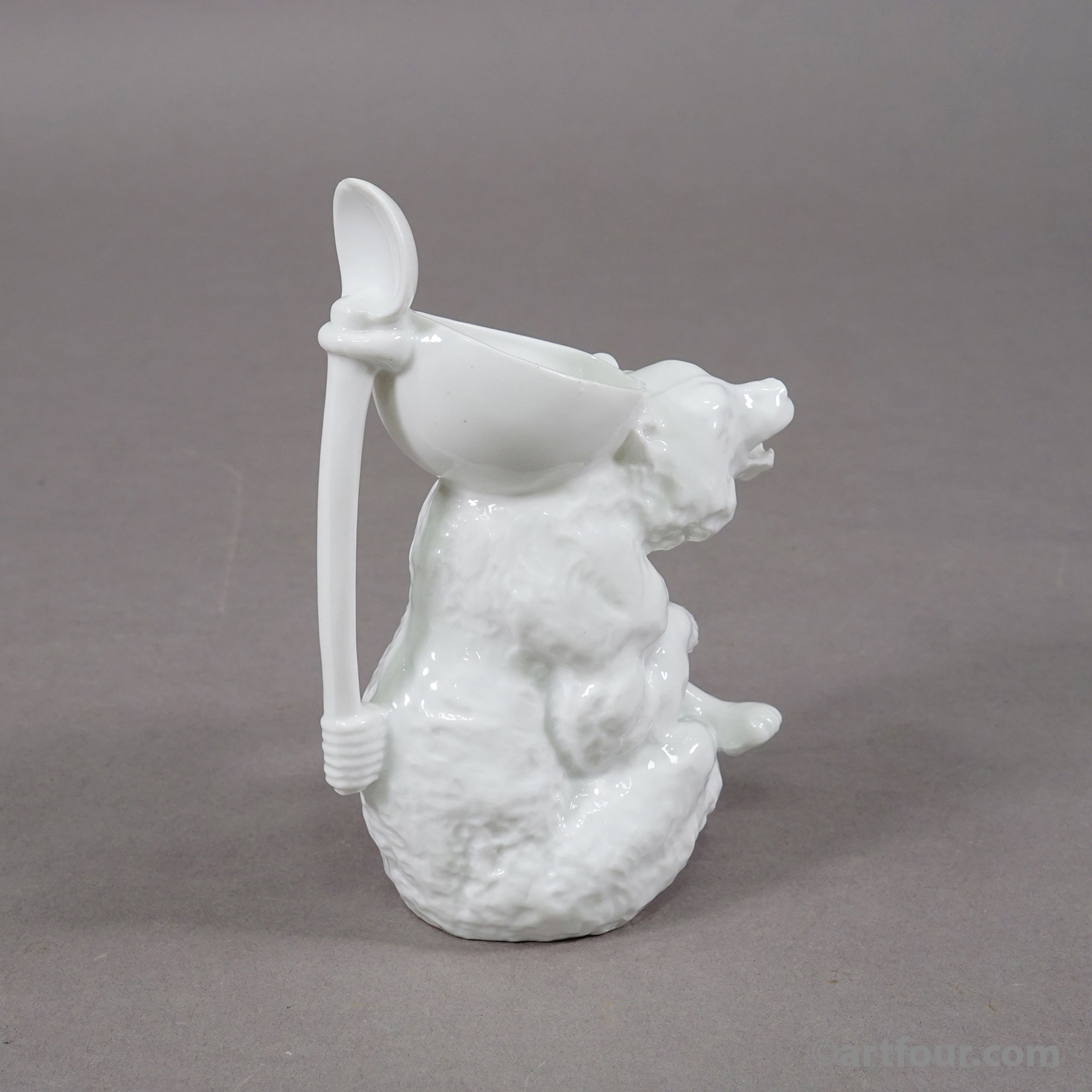 Rare Antique Porcelain Bear Jug / Figural Vessel, ca. 1900