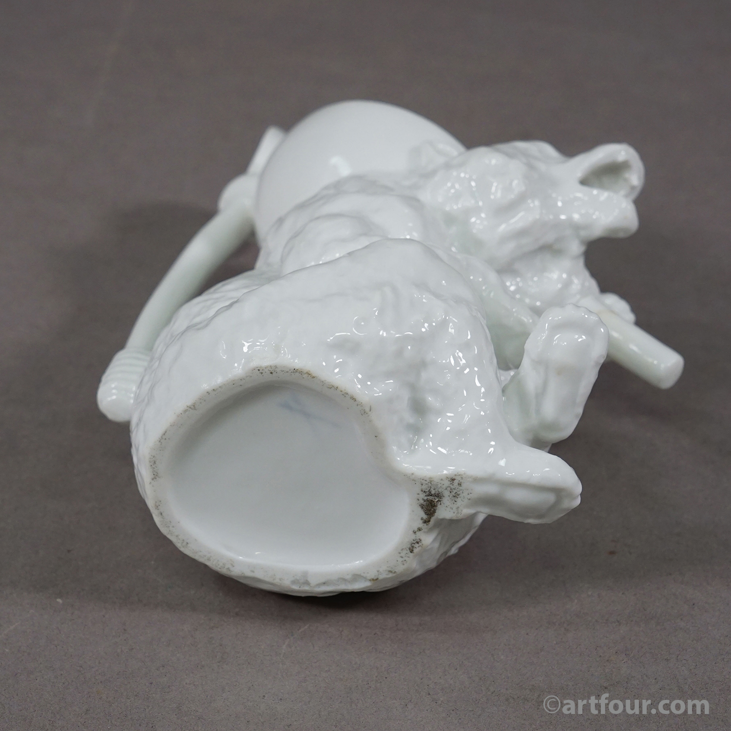 Rare Antique Porcelain Bear Jug / Figural Vessel, ca. 1900