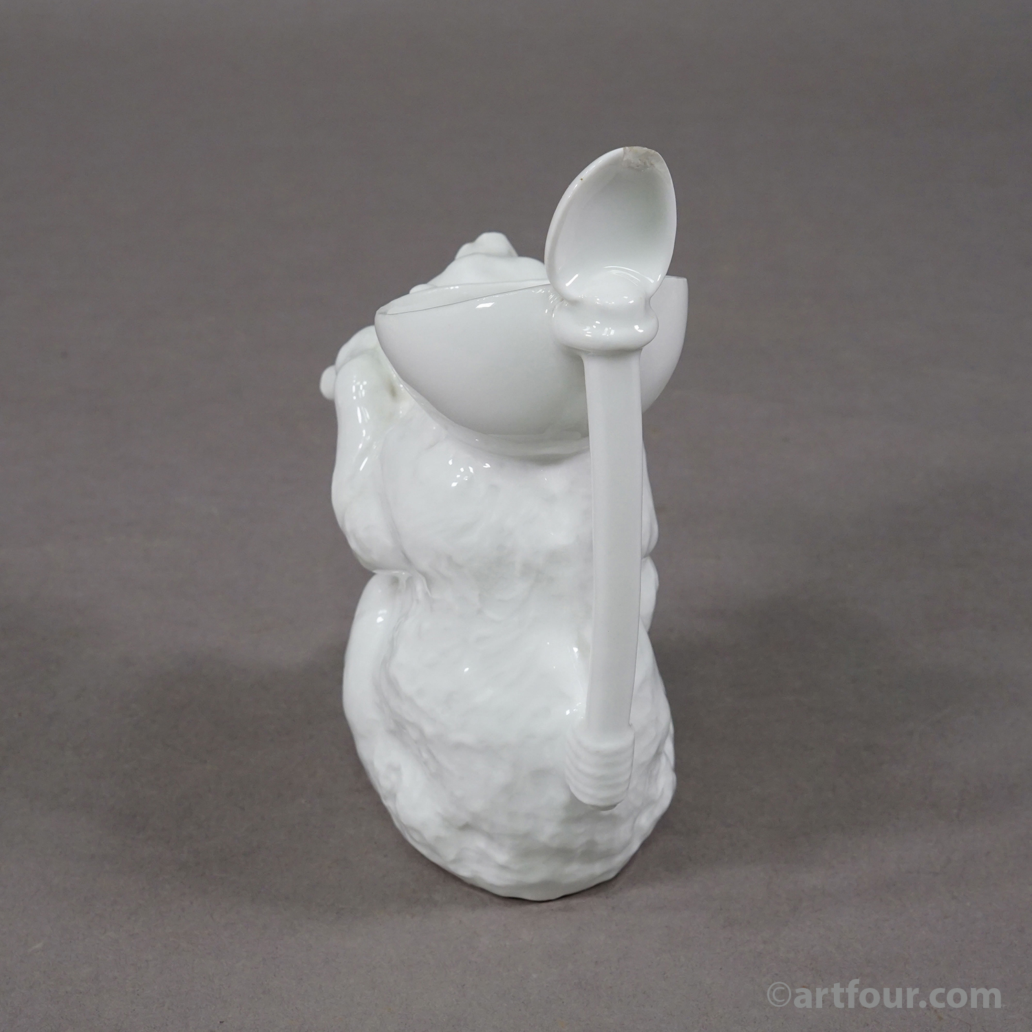 Rare Antique Porcelain Bear Jug / Figural Vessel, ca. 1900