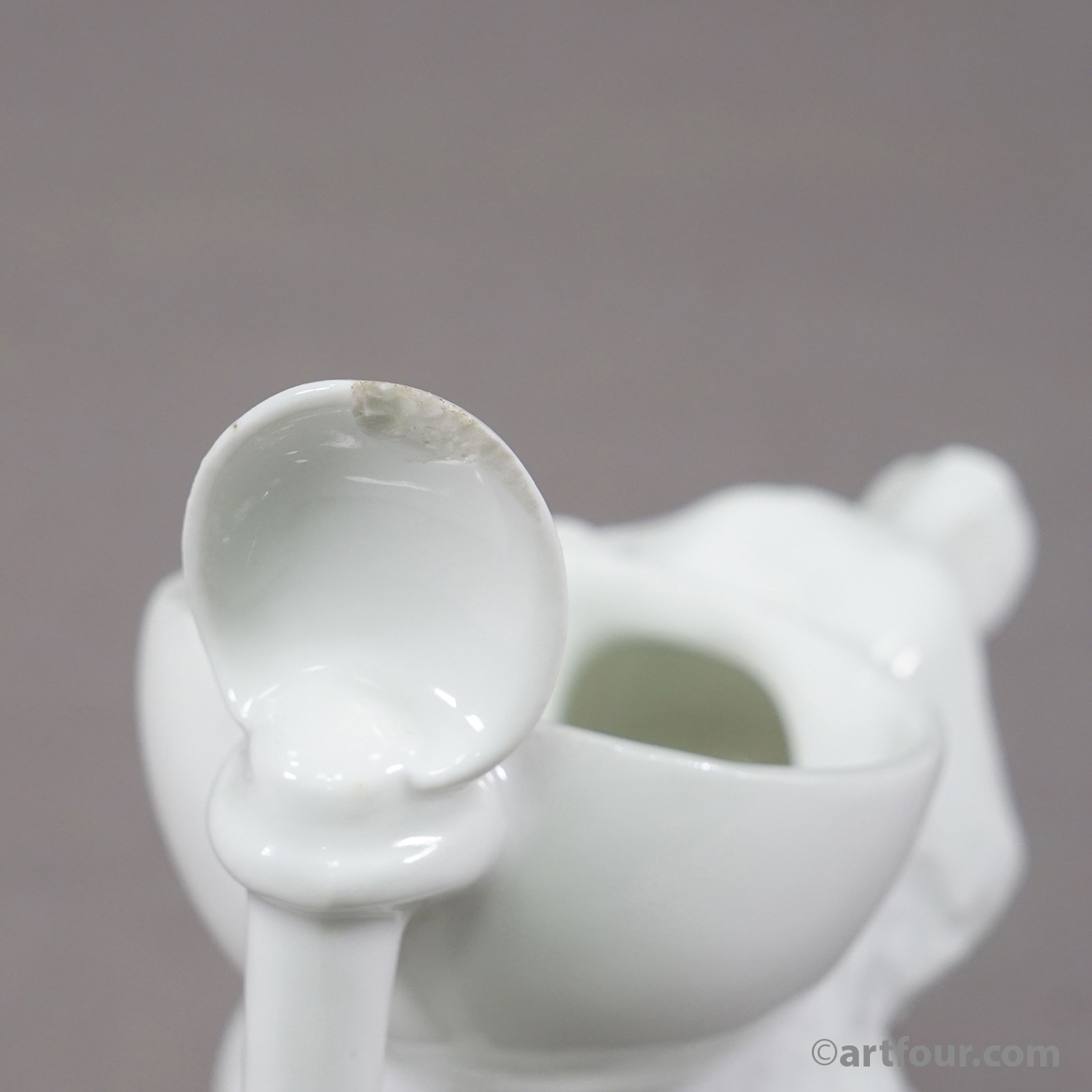 Rare Antique Porcelain Bear Jug / Figural Vessel, ca. 1900