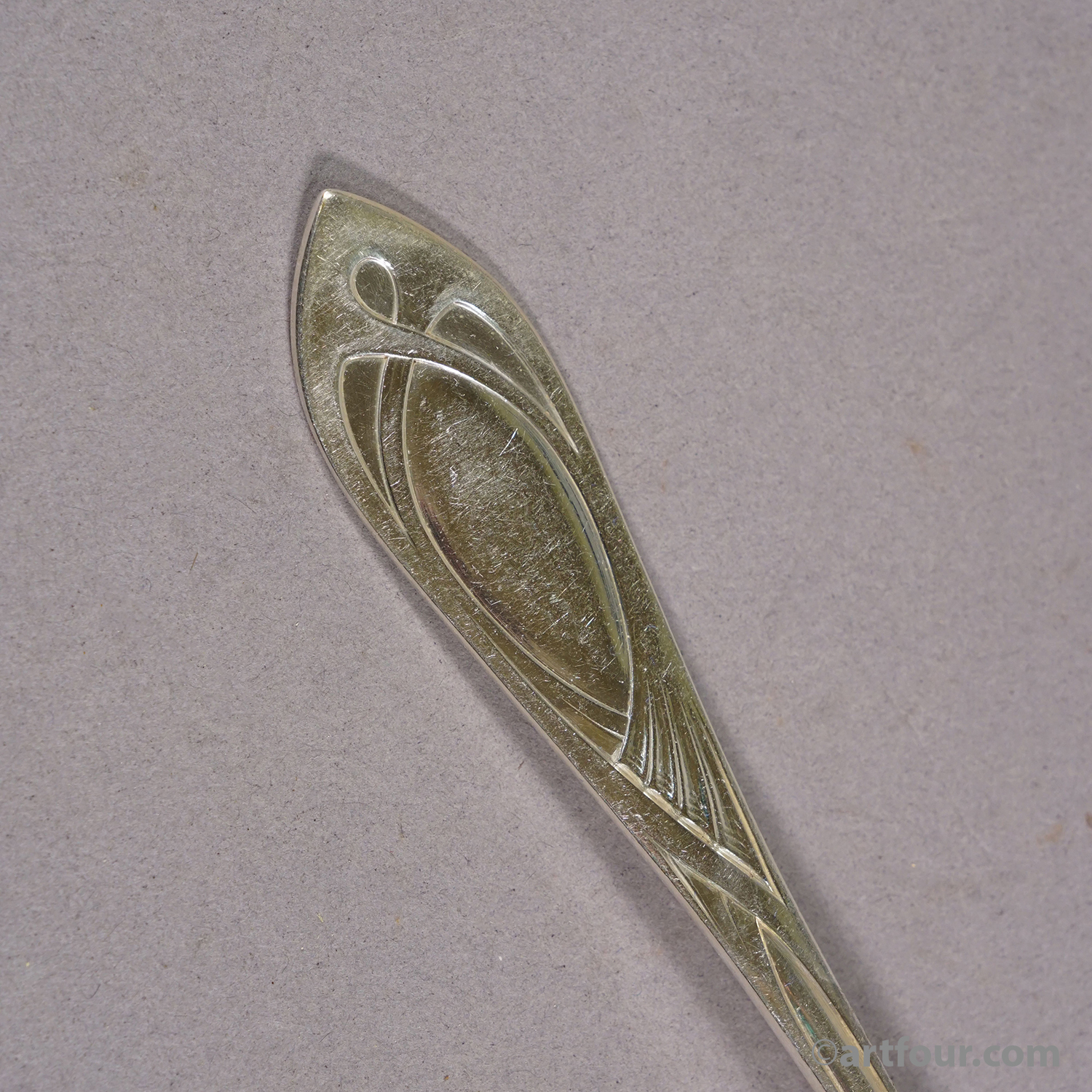 Antique 248 pcs. Art Nouveau Flatware Set with Cabinet by H. A. Juerst