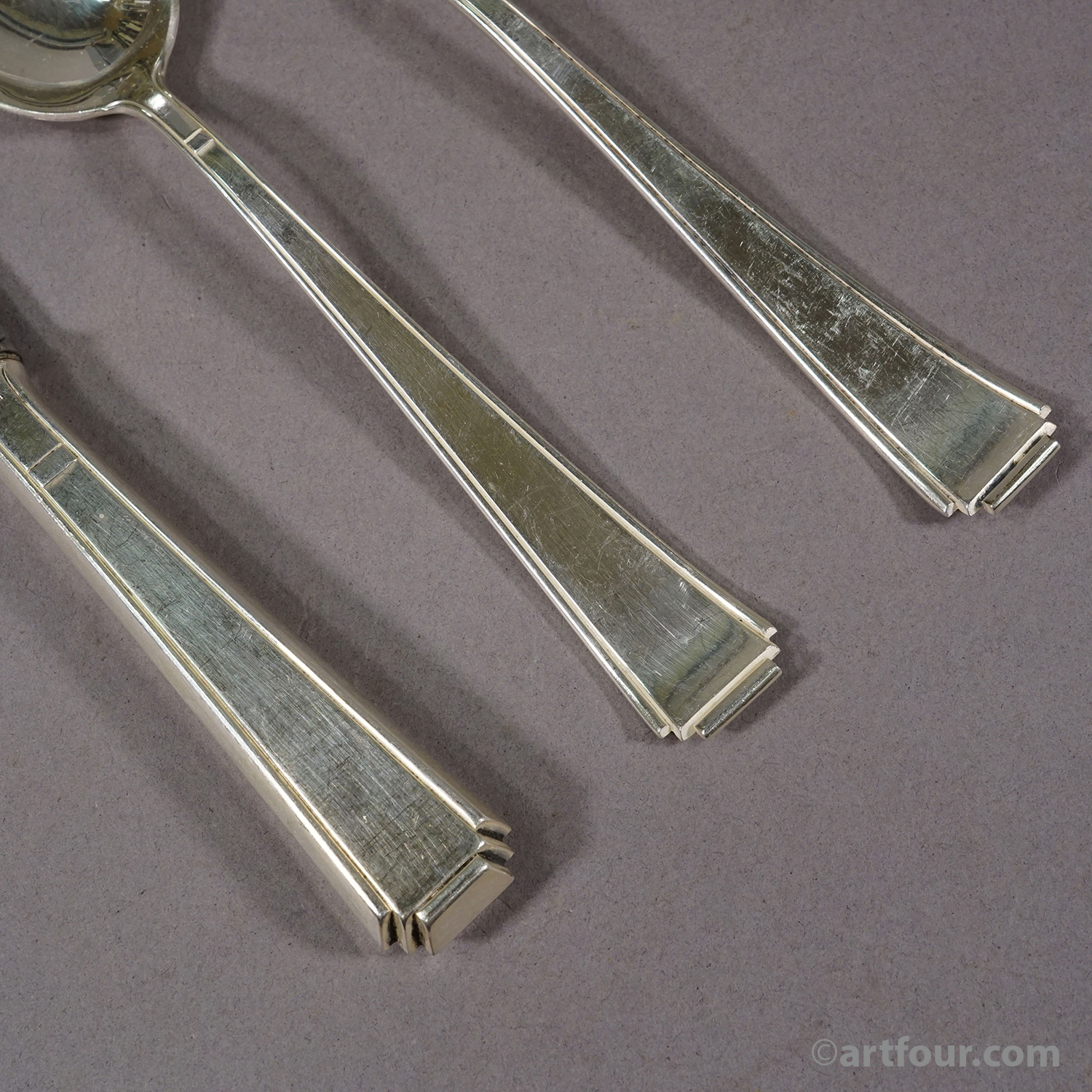 Antique Art Deco Flatware Set with 36 pieces by Colsman, ca.1930