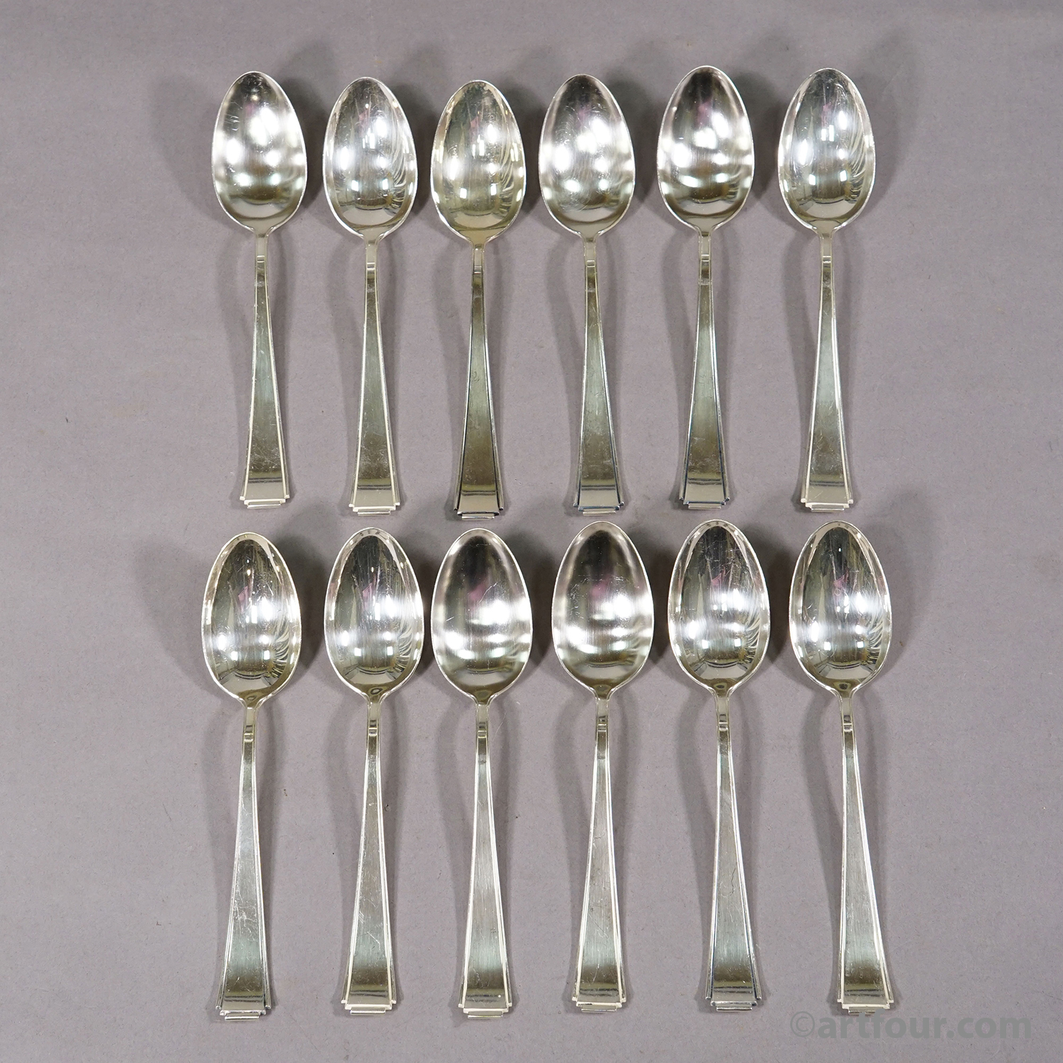 Antique Art Deco Flatware Set with 36 pieces by Colsman, ca.1930