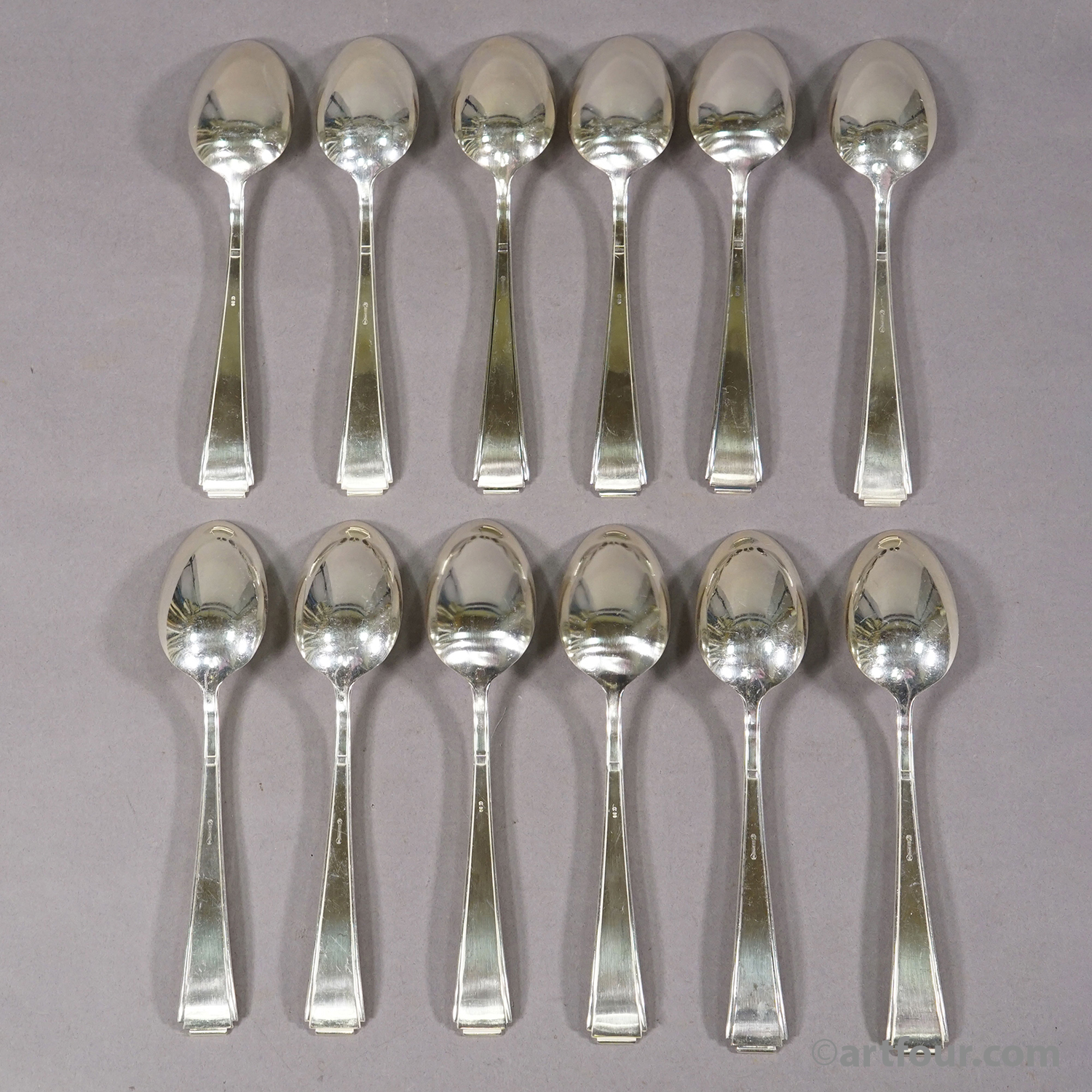 Antique Art Deco Flatware Set with 36 pieces by Colsman, ca.1930