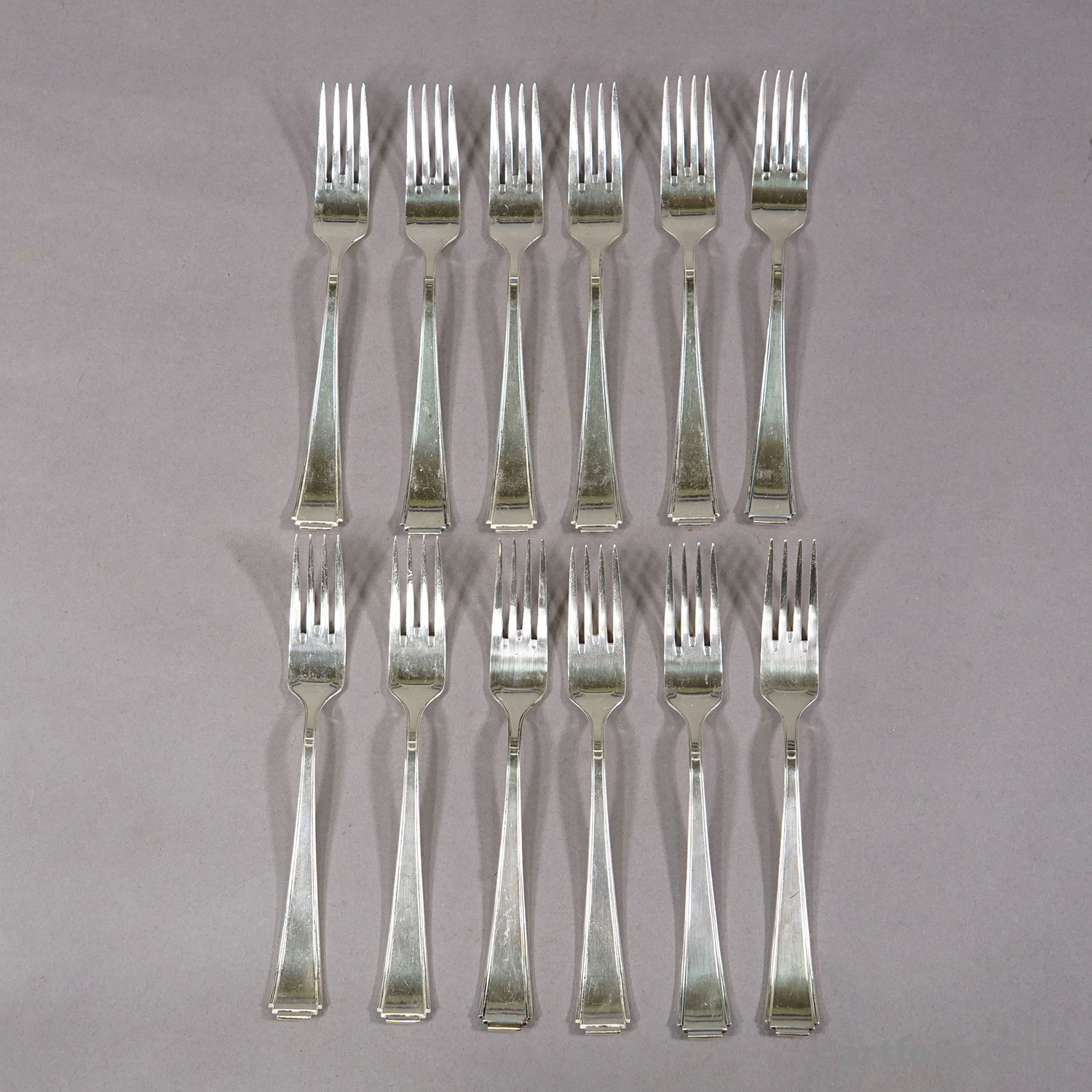 Antique Art Deco Flatware Set with 36 pieces by Colsman, ca.1930