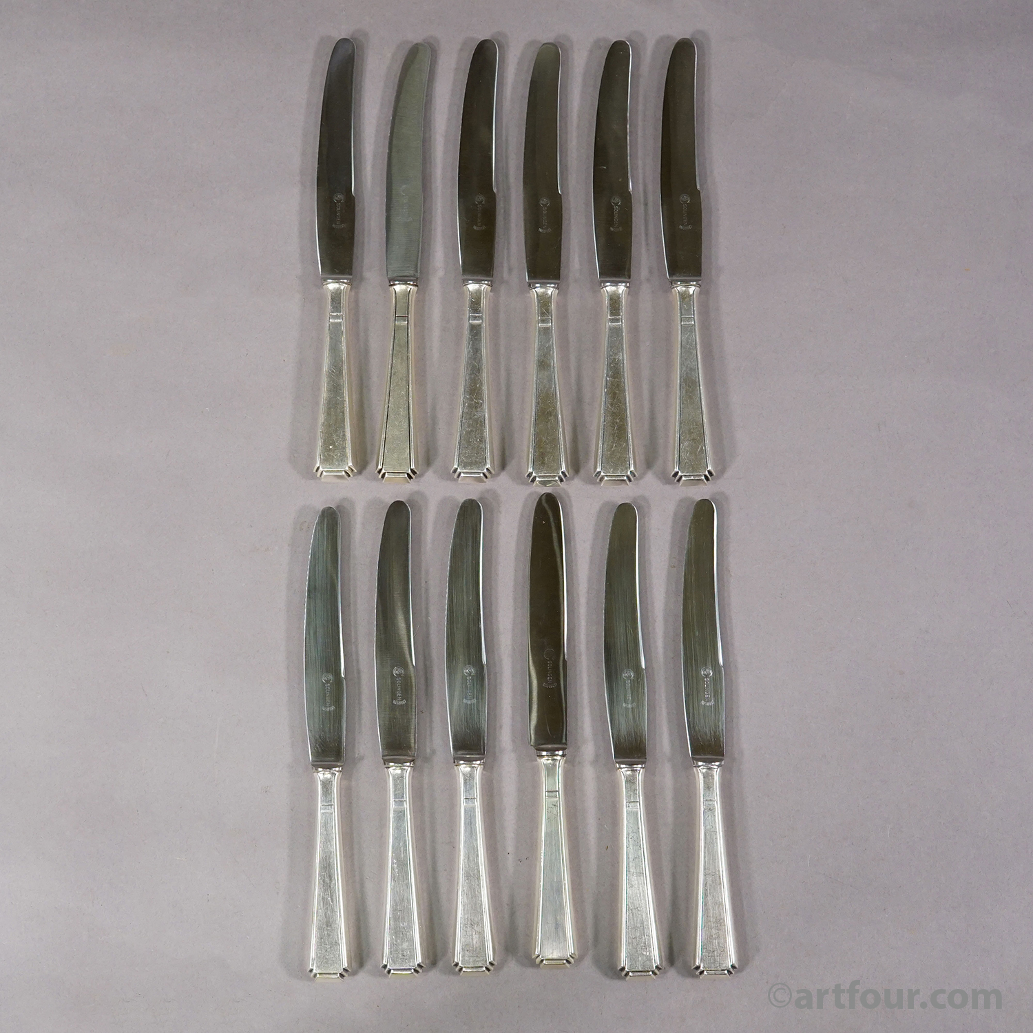 Antique Art Deco Flatware Set with 36 pieces by Colsman, ca.1930