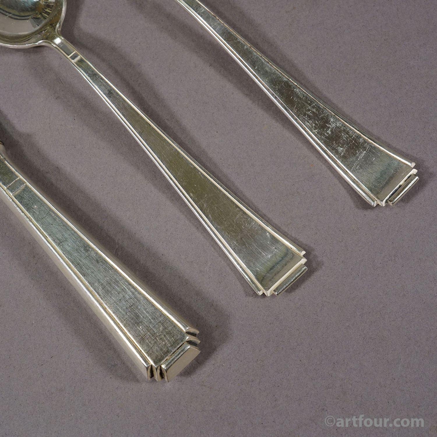 Antique Art Deco Flatware Set with 146 pieces by Colsman, ca.1930