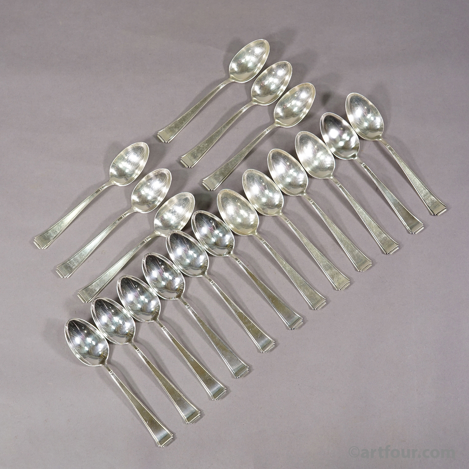 Antique Art Deco Flatware Set with 146 pieces by Colsman, ca.1930