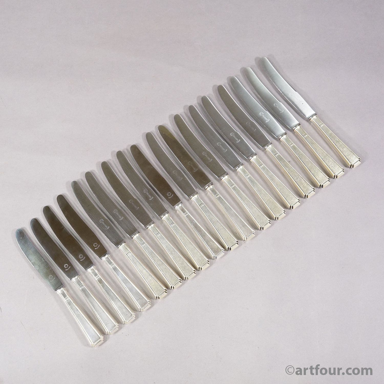 Antique Art Deco Flatware Set with 146 pieces by Colsman, ca.1930