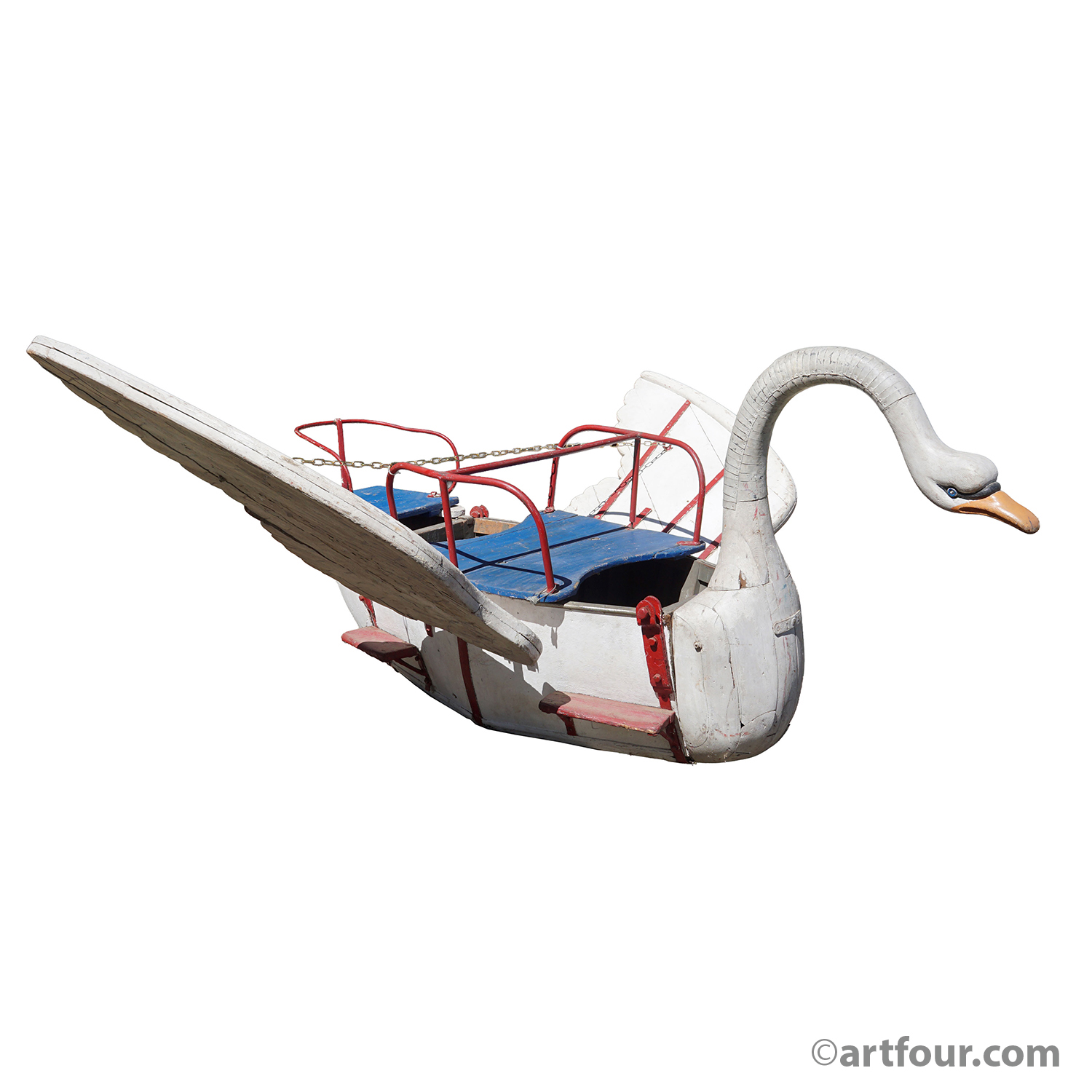 Rare Antique Swan Carousel Gondola – Franz Gundelwein, Germany ca. 1910
