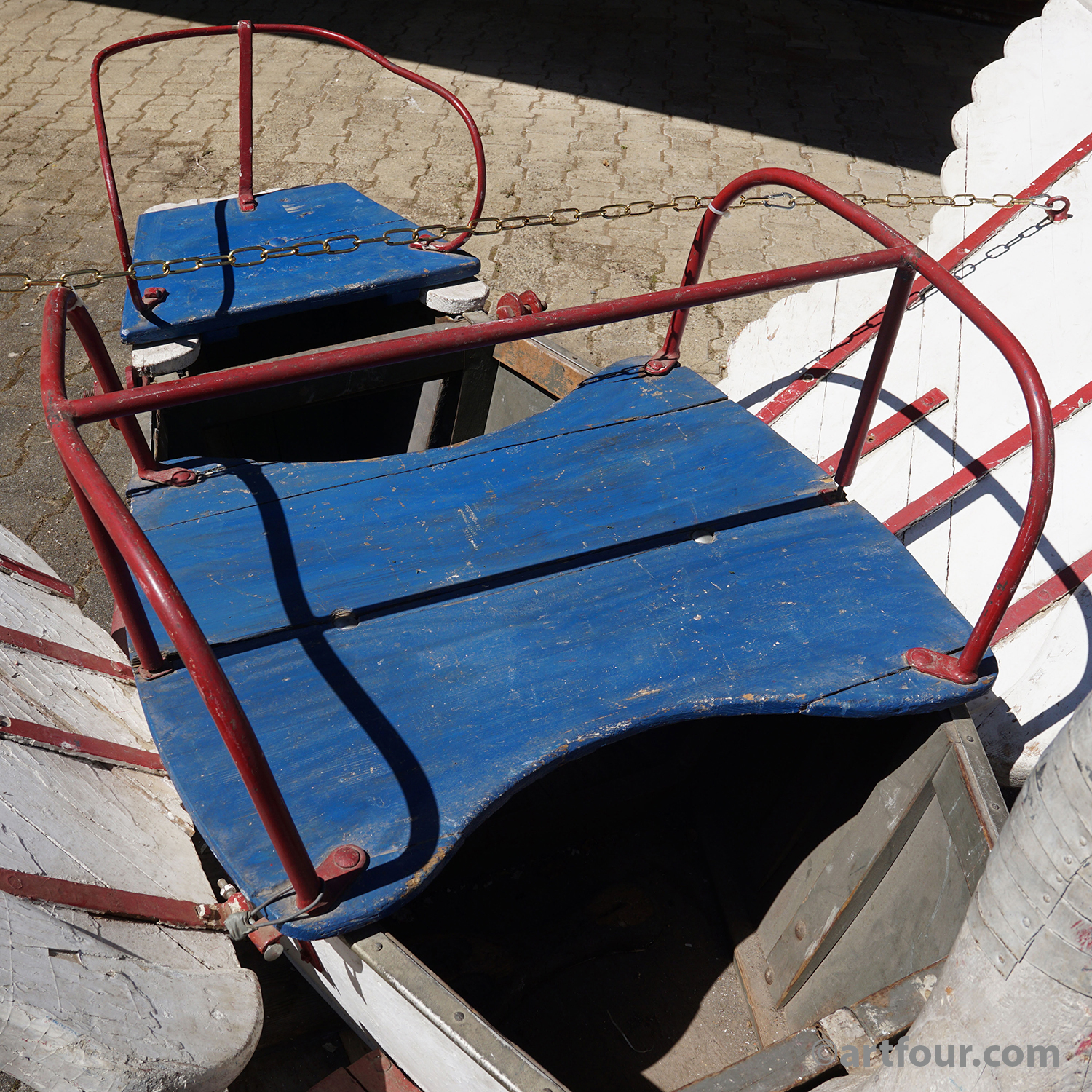 Rare Antique Swan Carousel Gondola – Franz Gundelwein, Germany ca. 1910