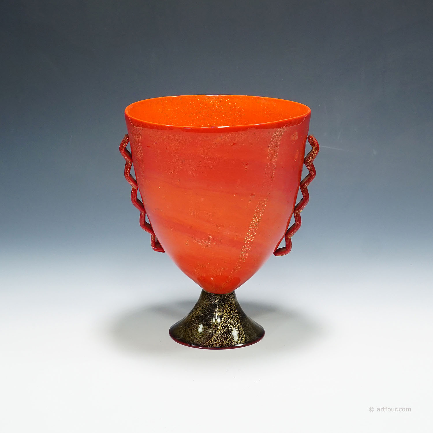 Rare Pasta Vitrea Vase by Napoleone Martinuzzi for Venini Murano ca. 1930s