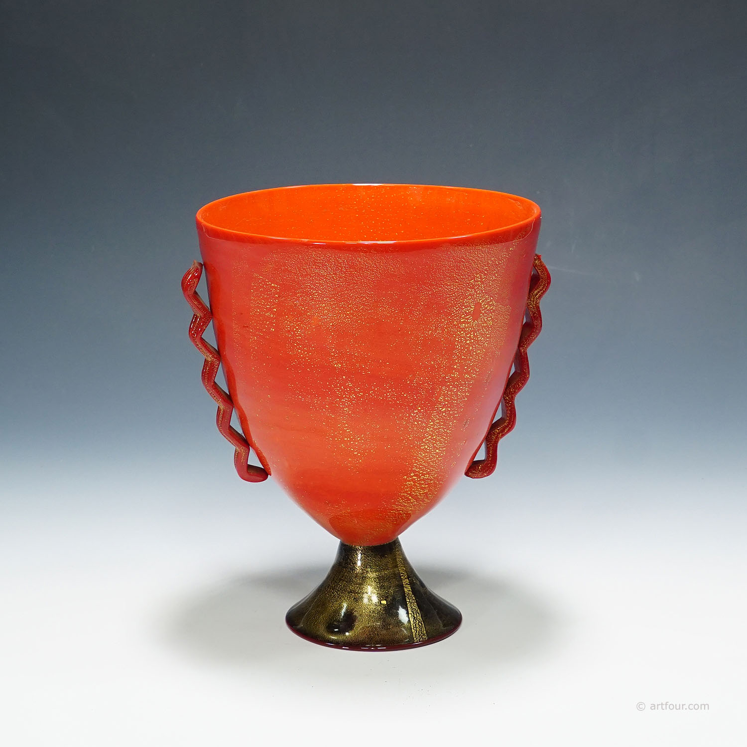Rare Pasta Vitrea Vase by Napoleone Martinuzzi for Venini Murano ca. 1930s