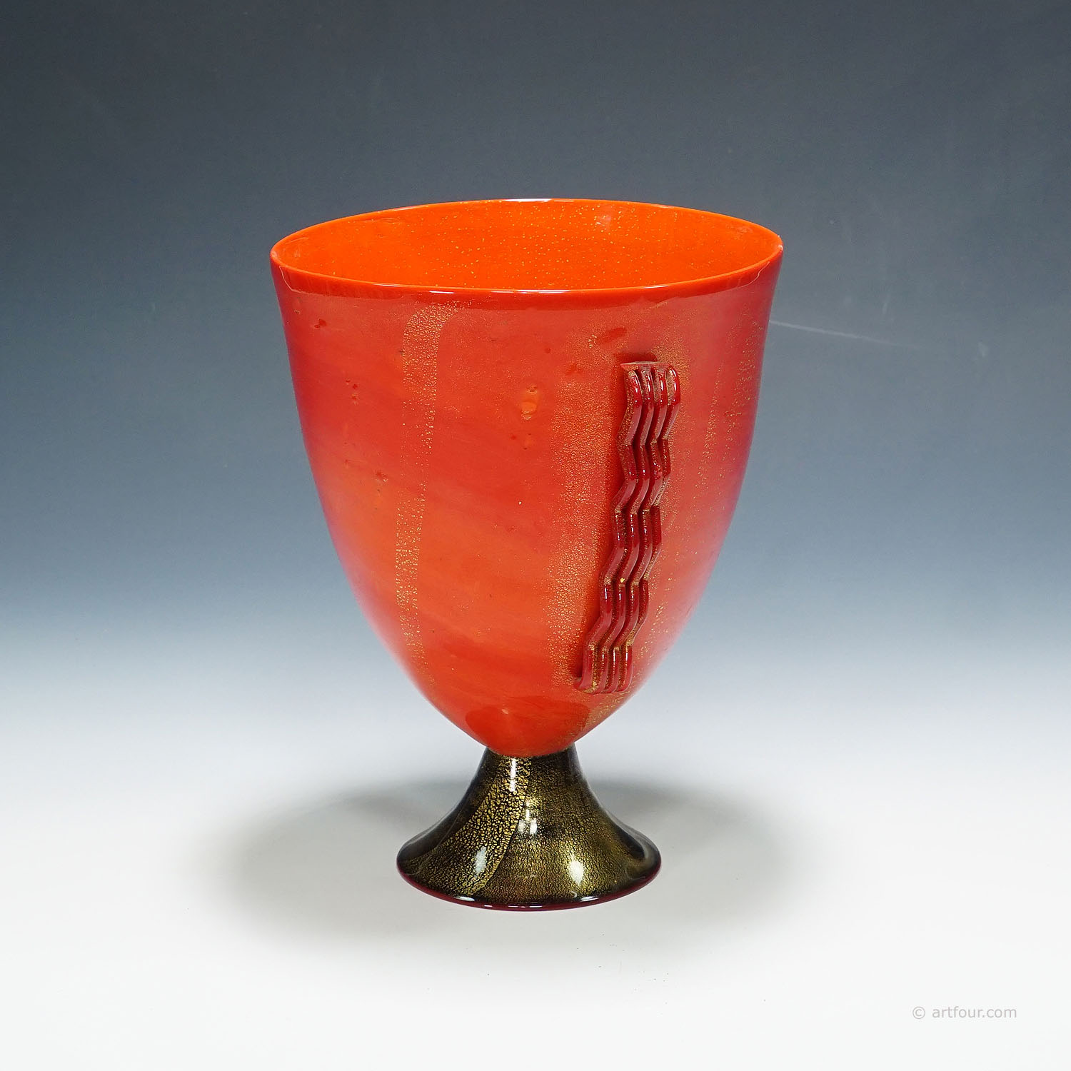 Rare Pasta Vitrea Vase by Napoleone Martinuzzi for Venini Murano ca. 1930s